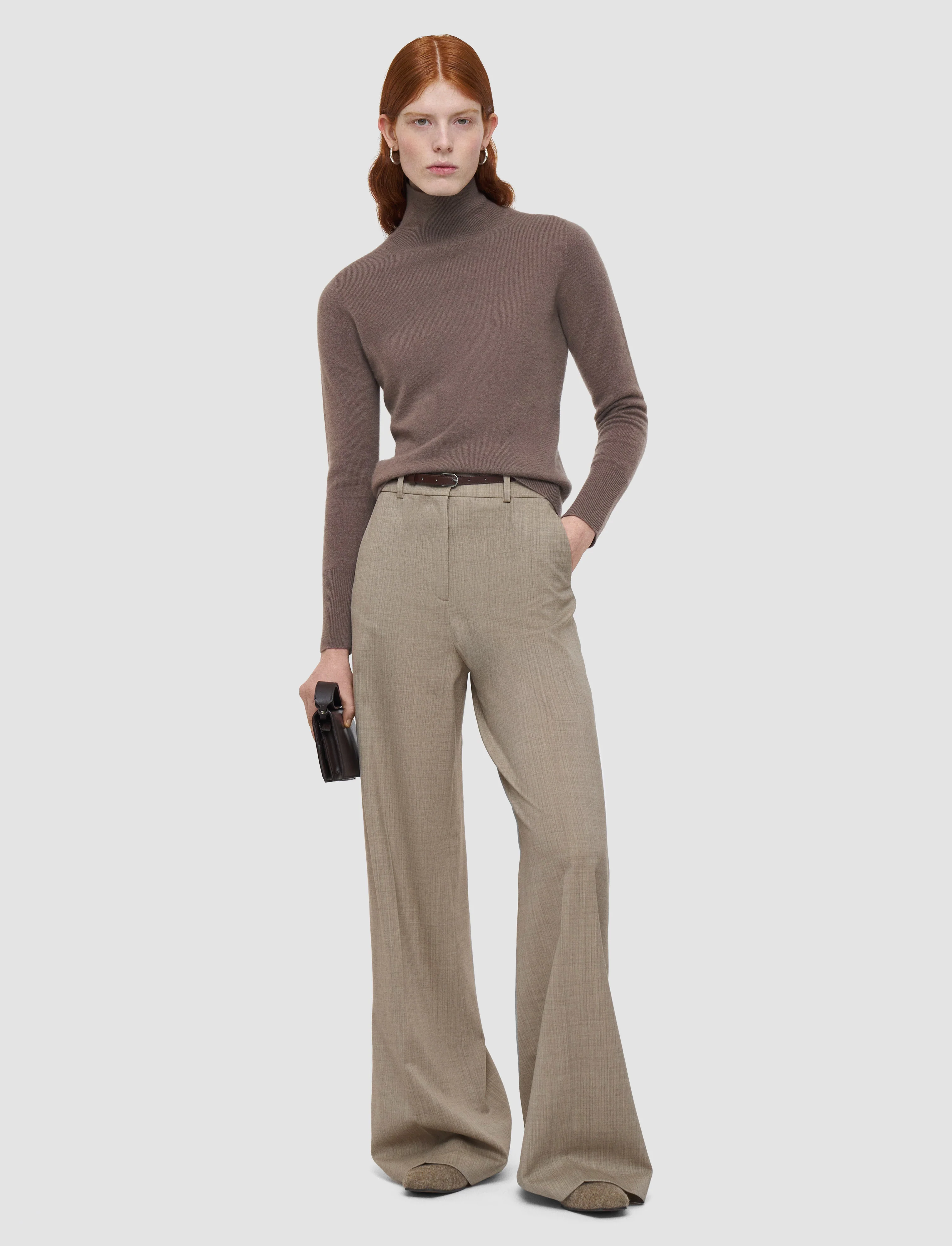 Alana Melange Wool Trousers - Image 2