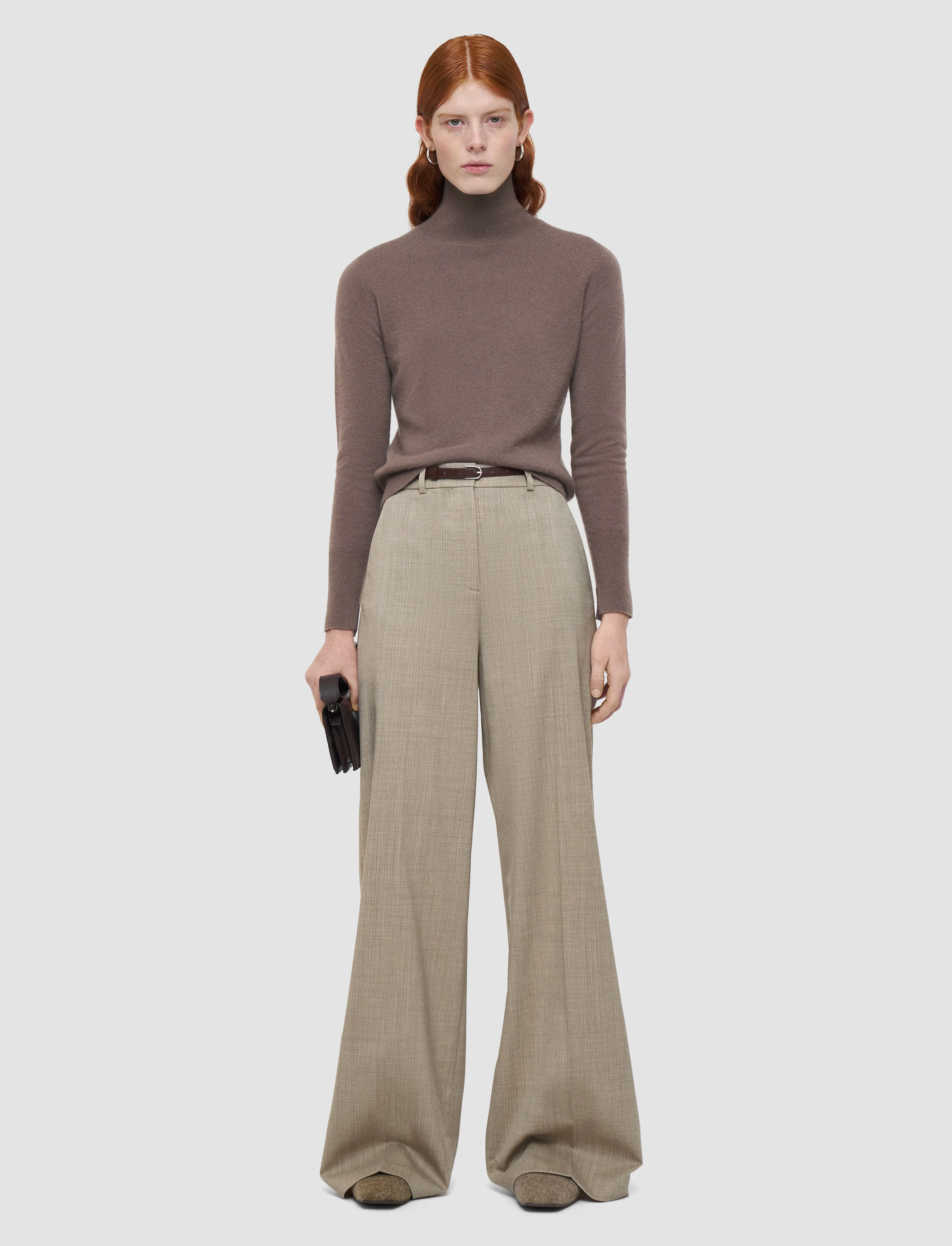 Alana Melange Wool Trousers - Image 6