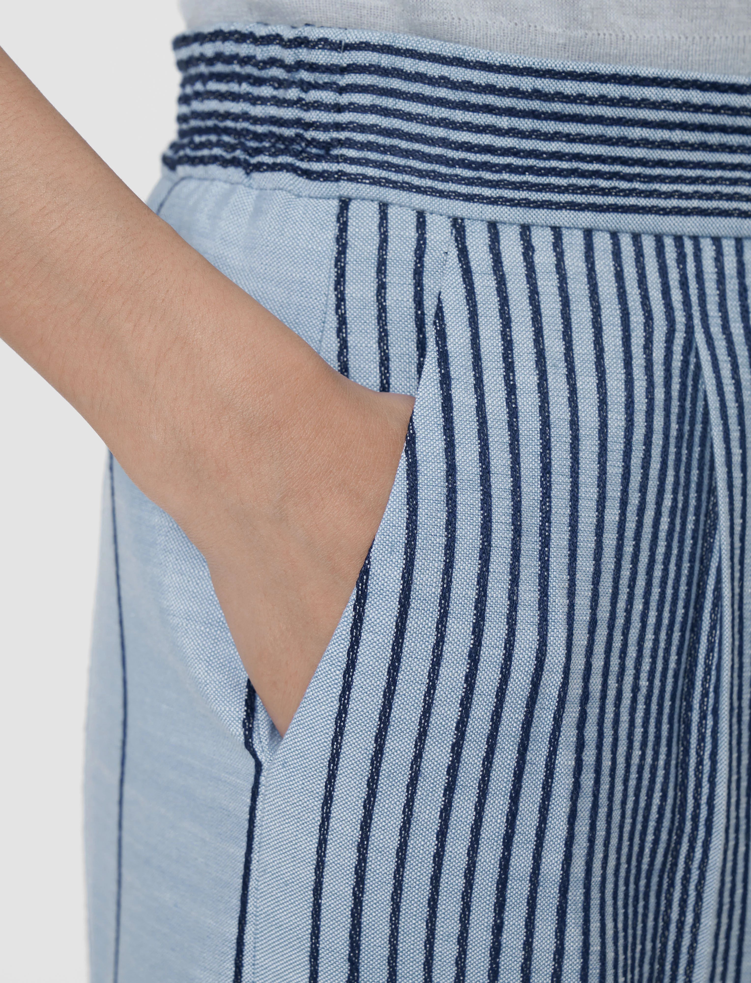 Alanel Embroidered Stripes Trousers - Image 4