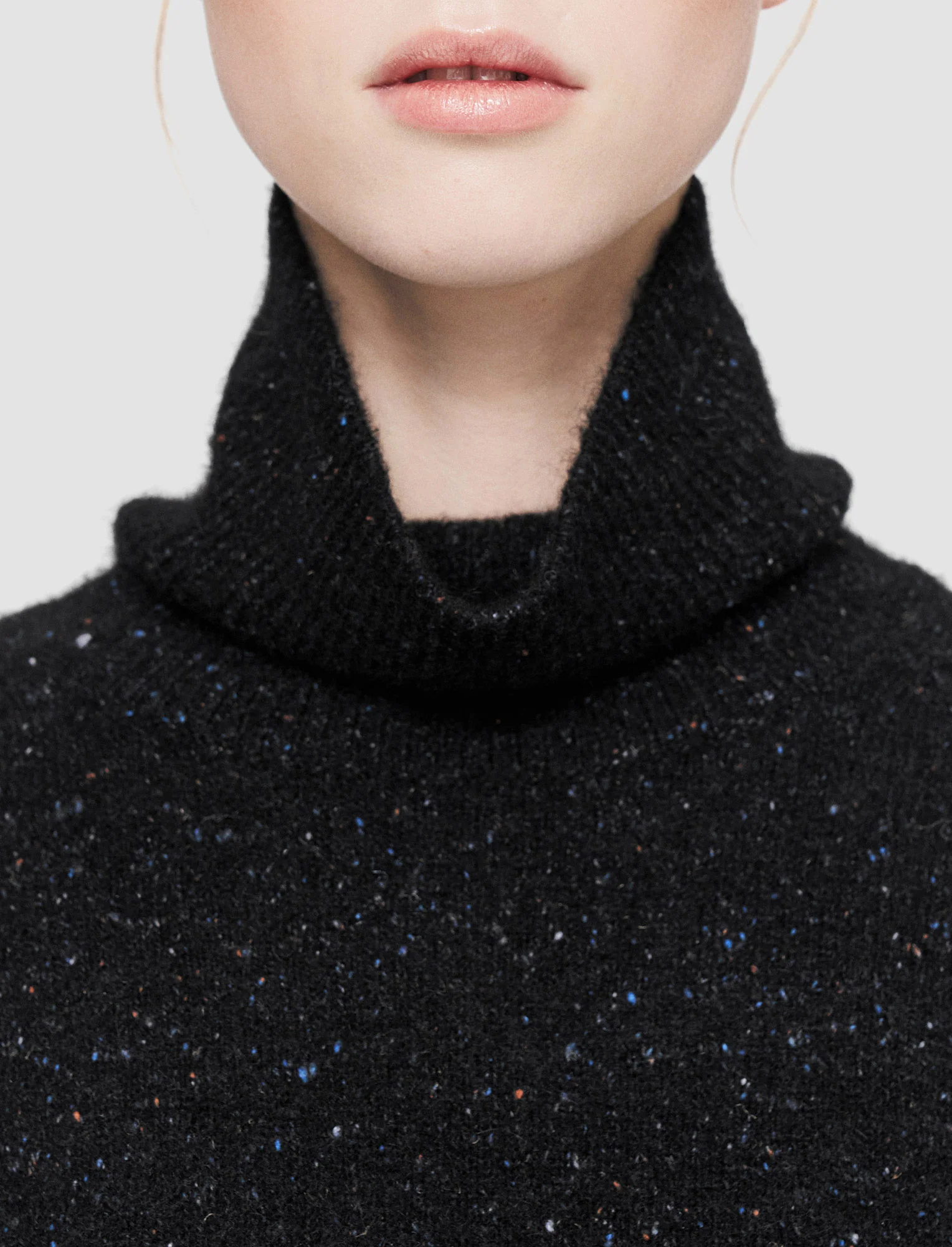 Alpaca Tweed Knit High Neck Jumper - Image 5