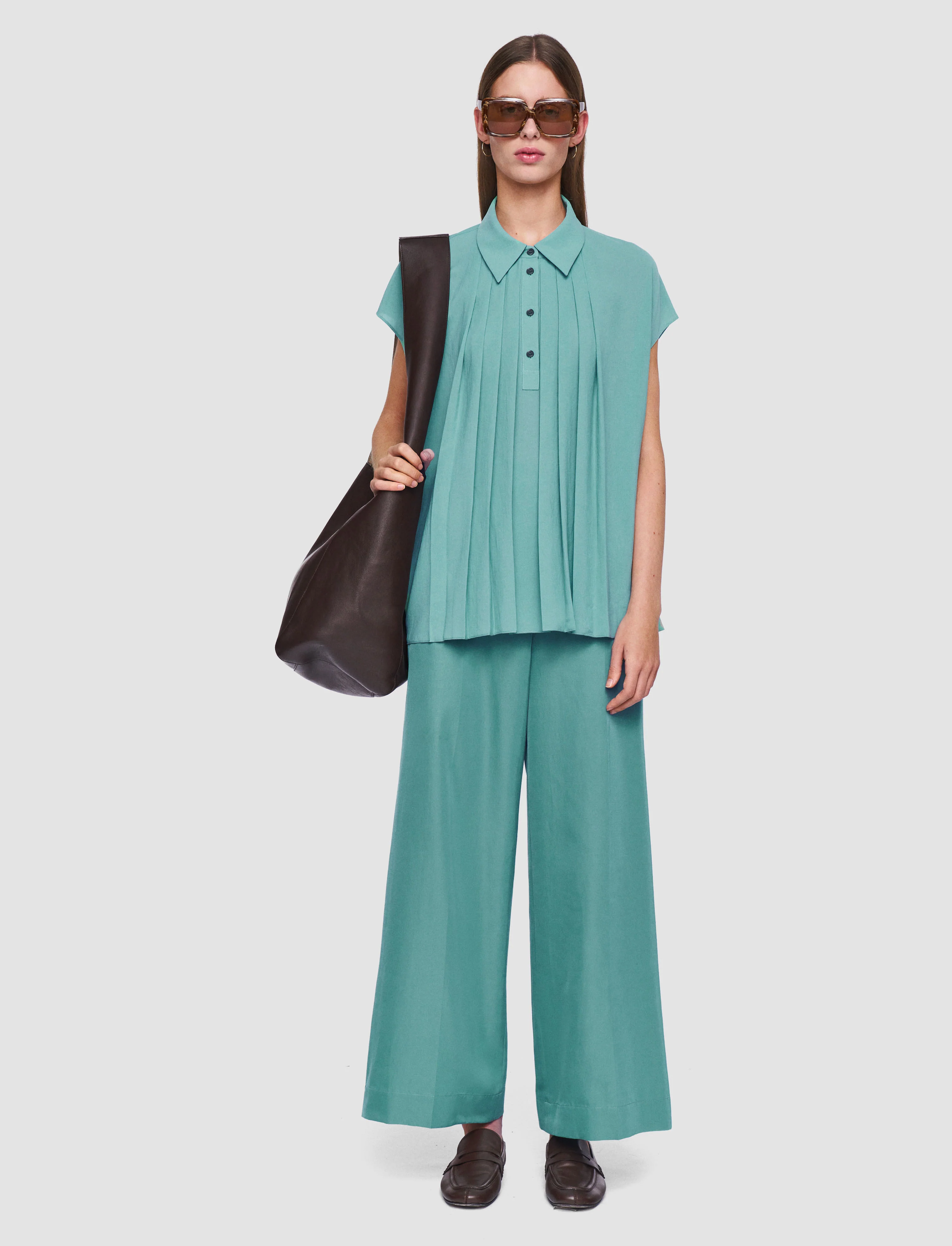 Antin Airy Plissé Blouse - Image 2