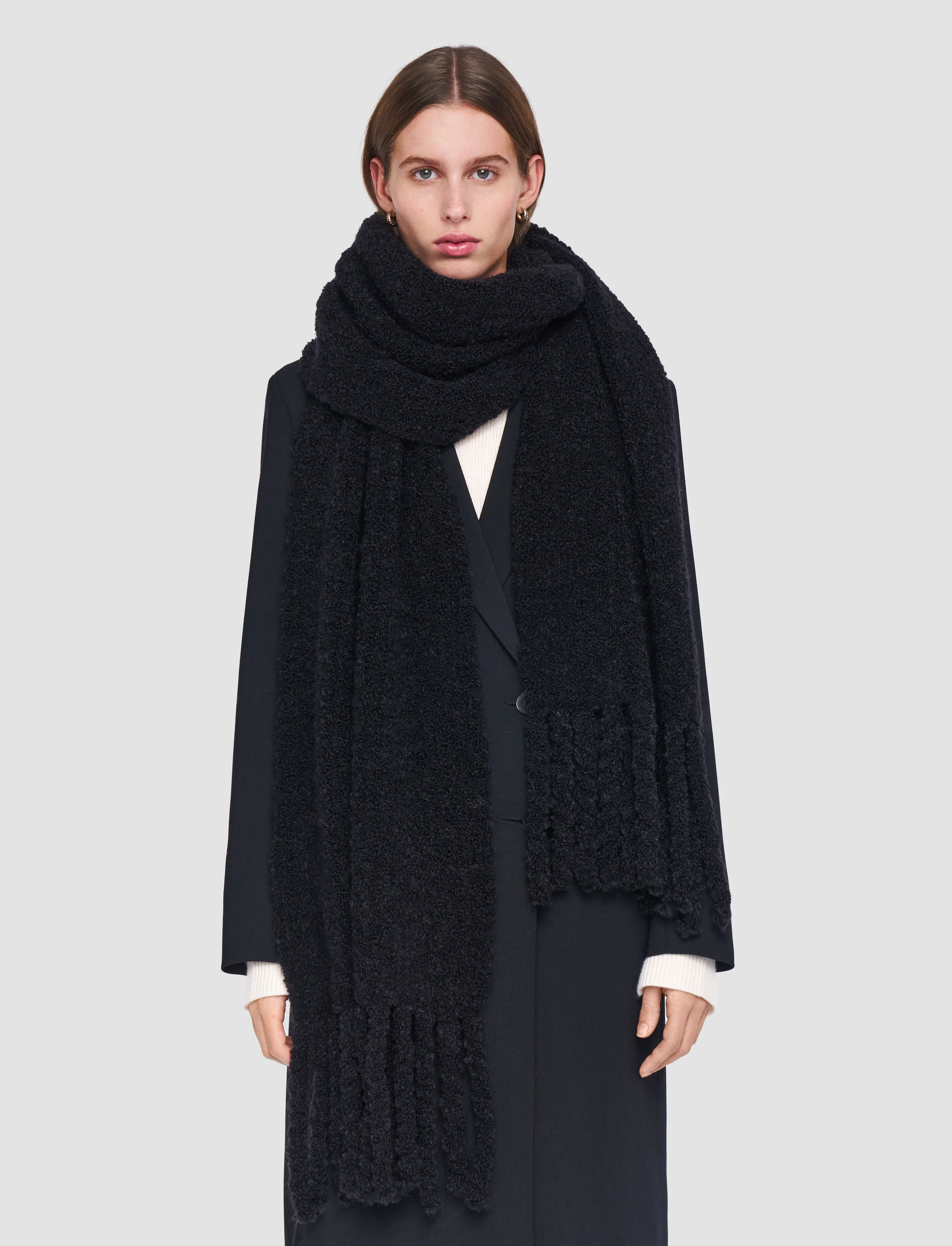 Bouclé Knit Scarf - Image 3
