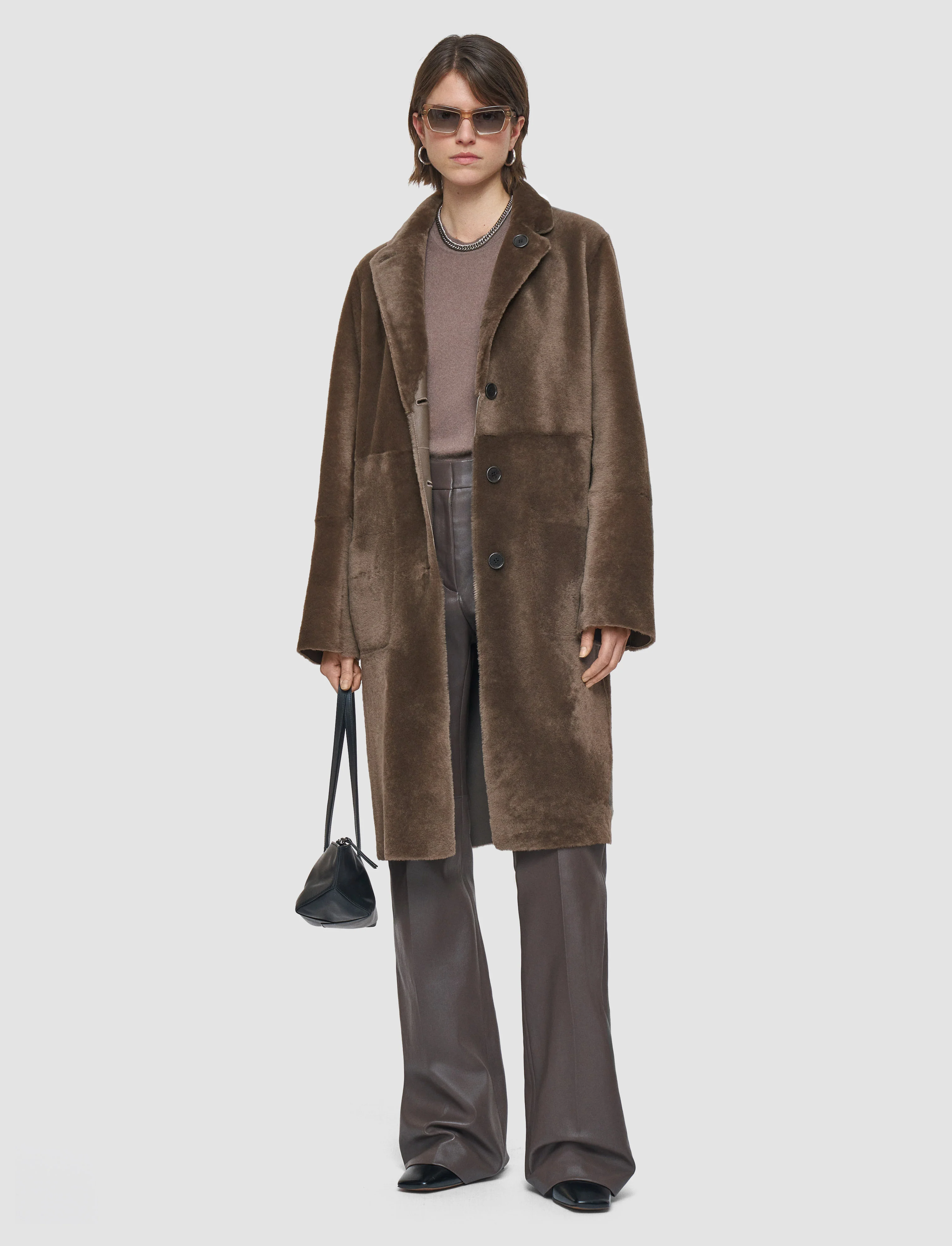 Britanny Reversible Soft Shearling Coat - Image 2