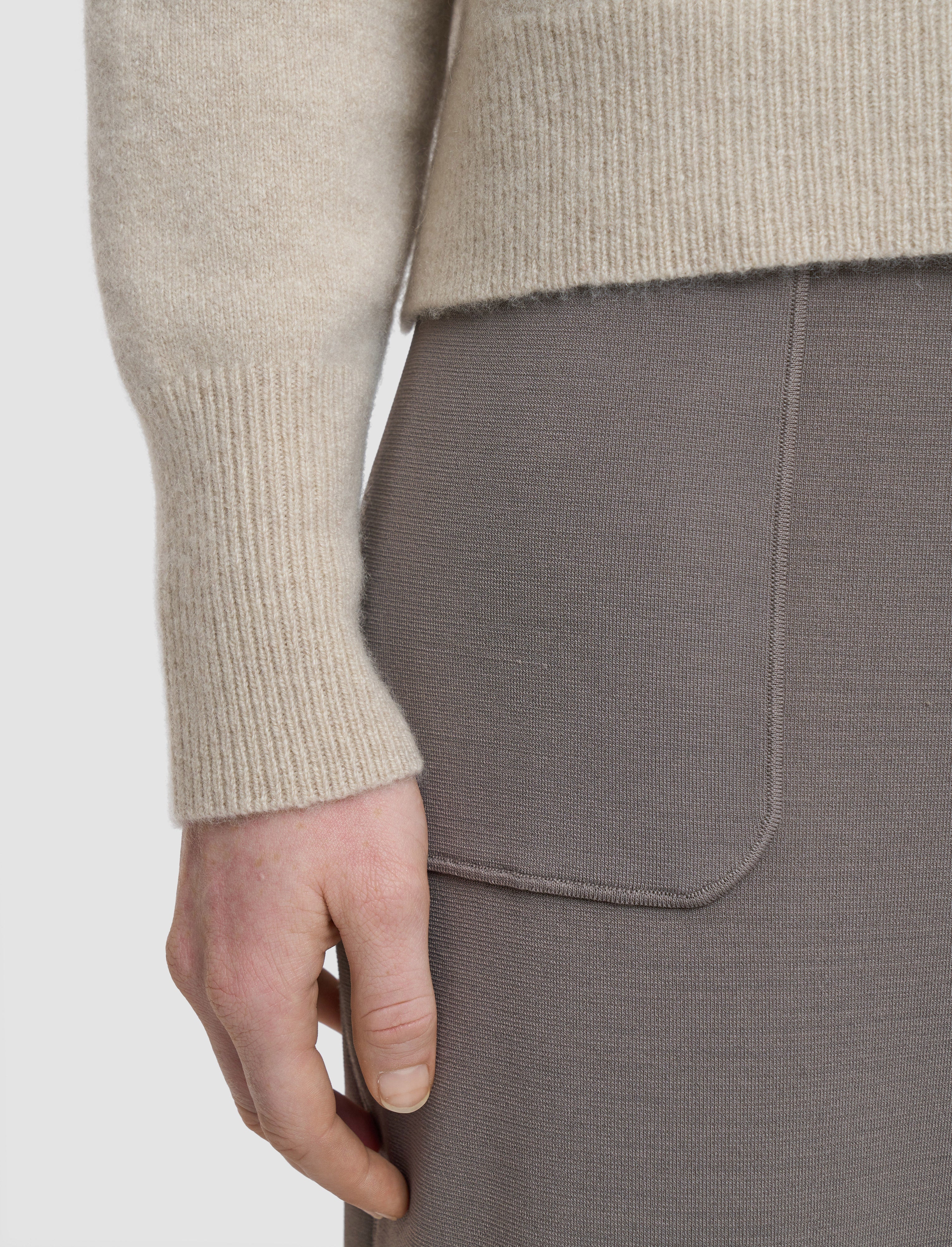 Brushed Cashmere High Neck Jumper - Image 5