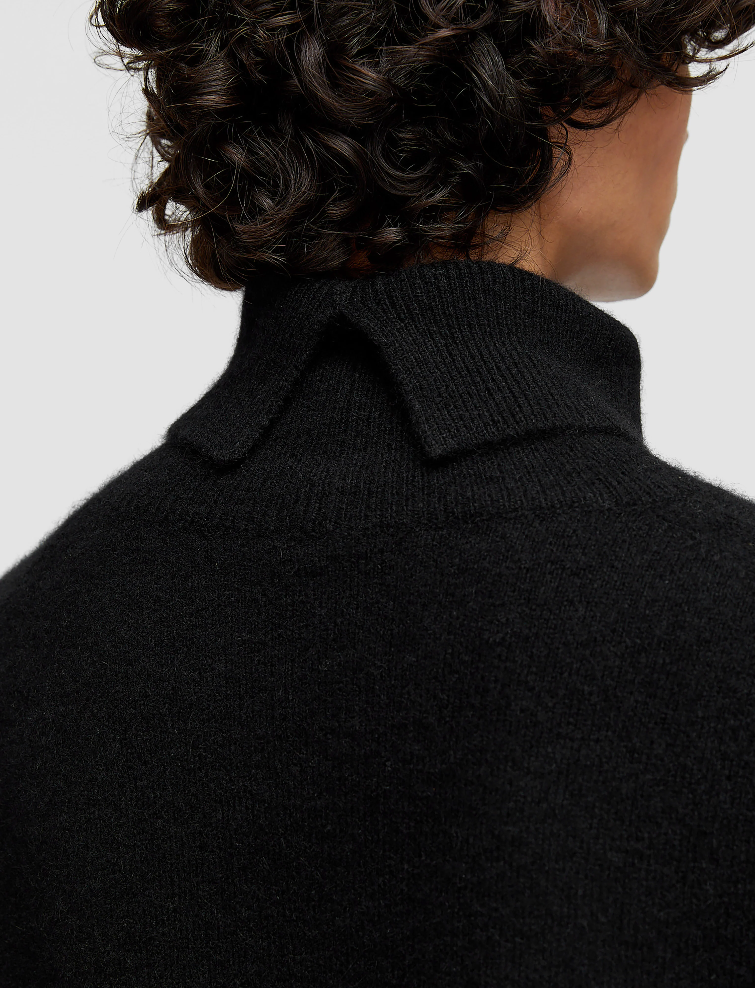 Brushed Cashmere High Neck Jumper - Image 6