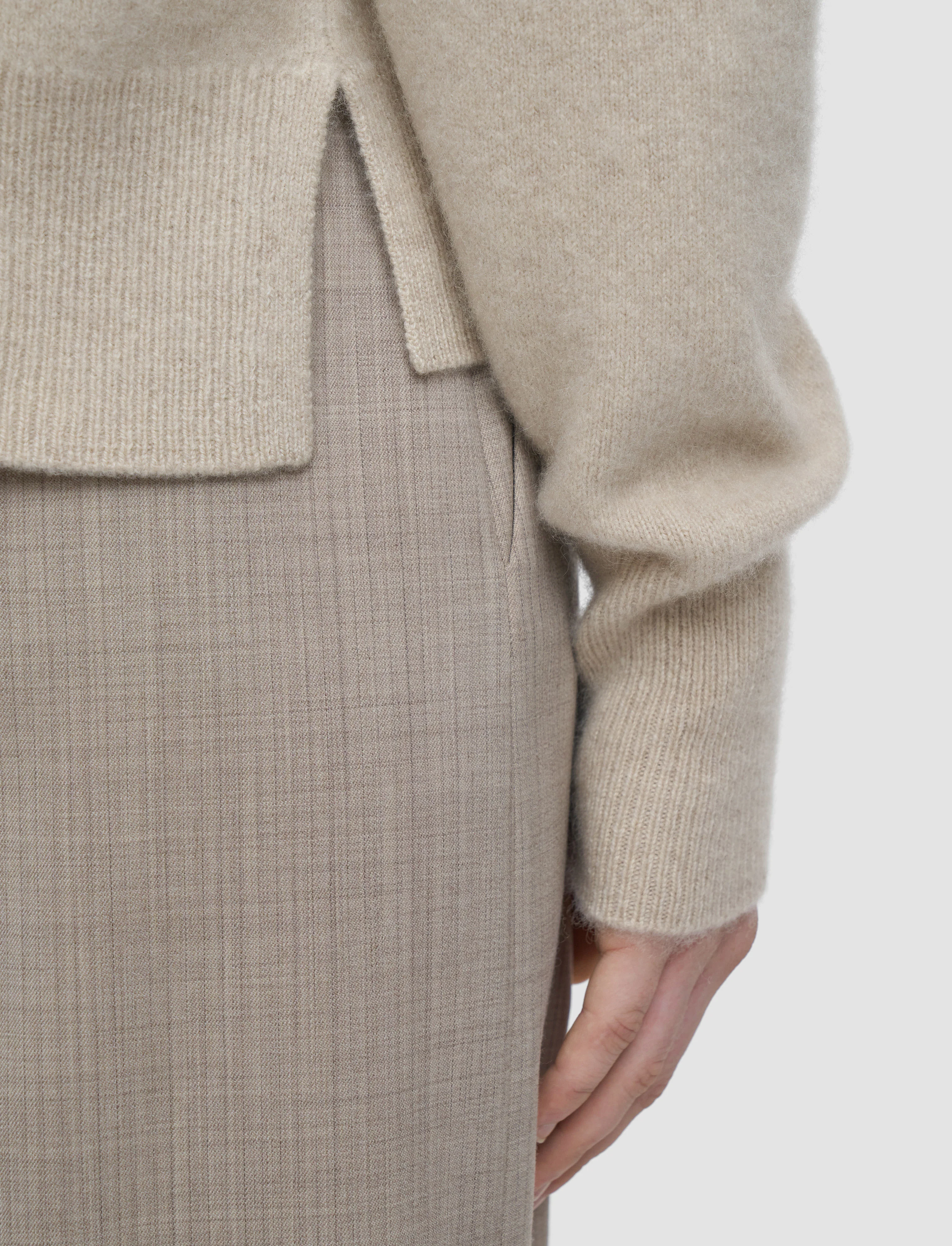 Brushed Cashmere Round Neck Jumper - Image 5