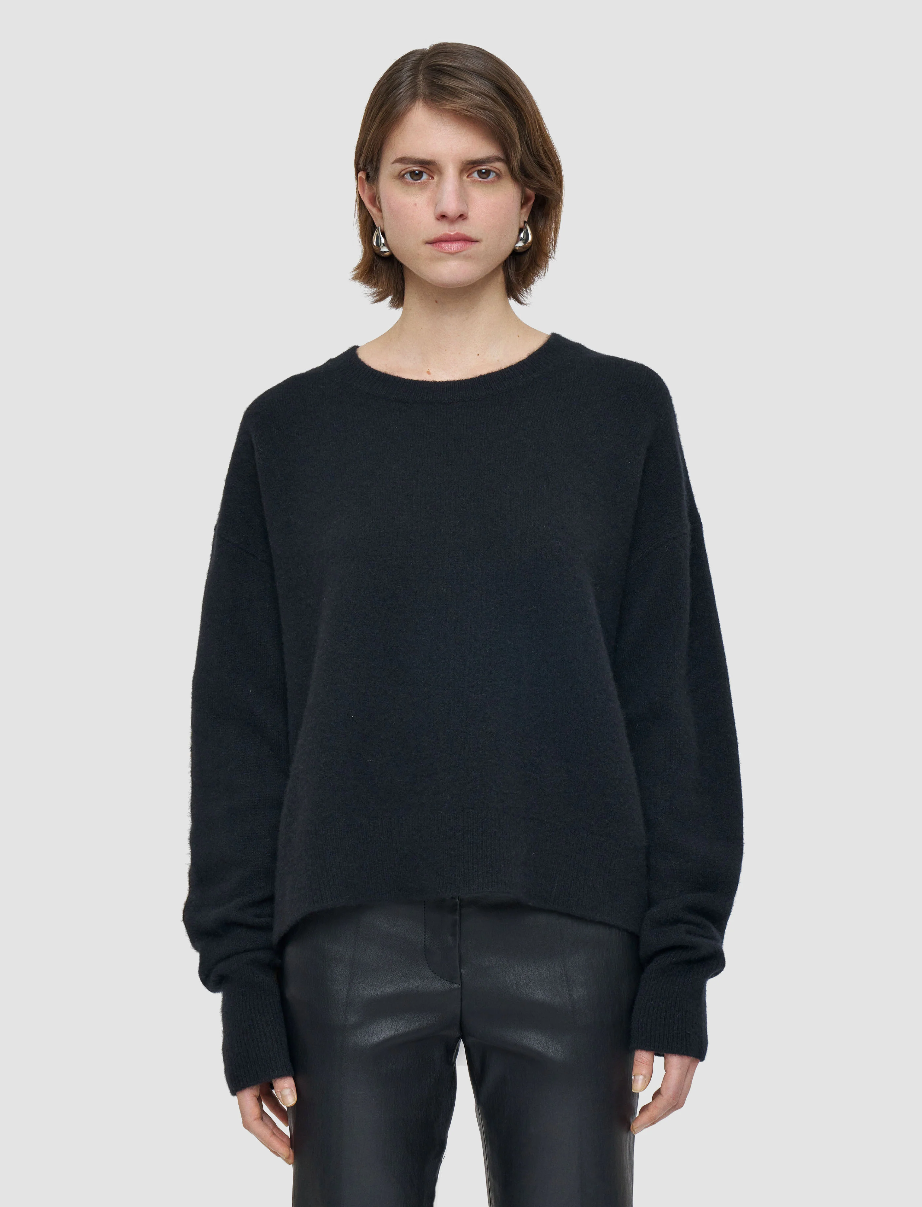 Brushed Cashmere Round Neck Jumper - Image 4