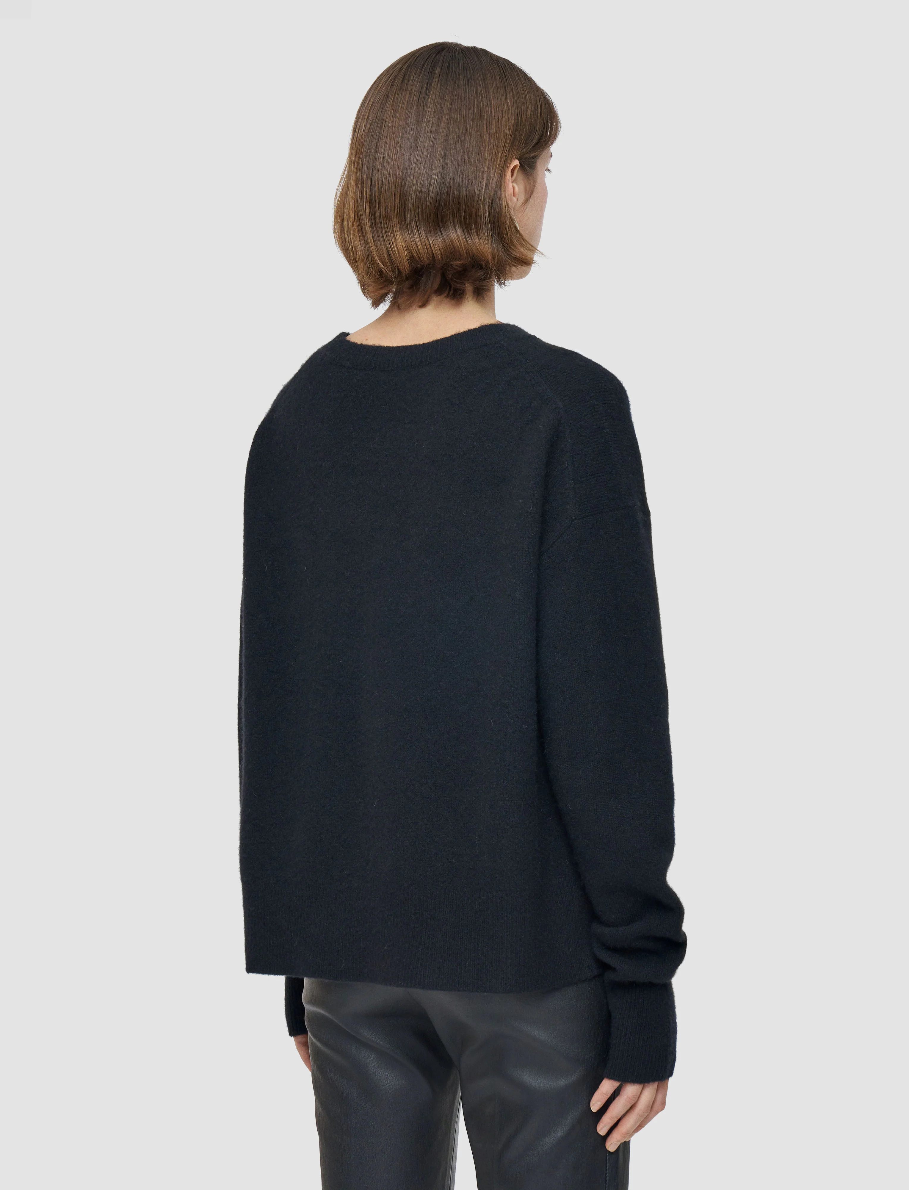 Brushed Cashmere Round Neck Jumper - Image 5