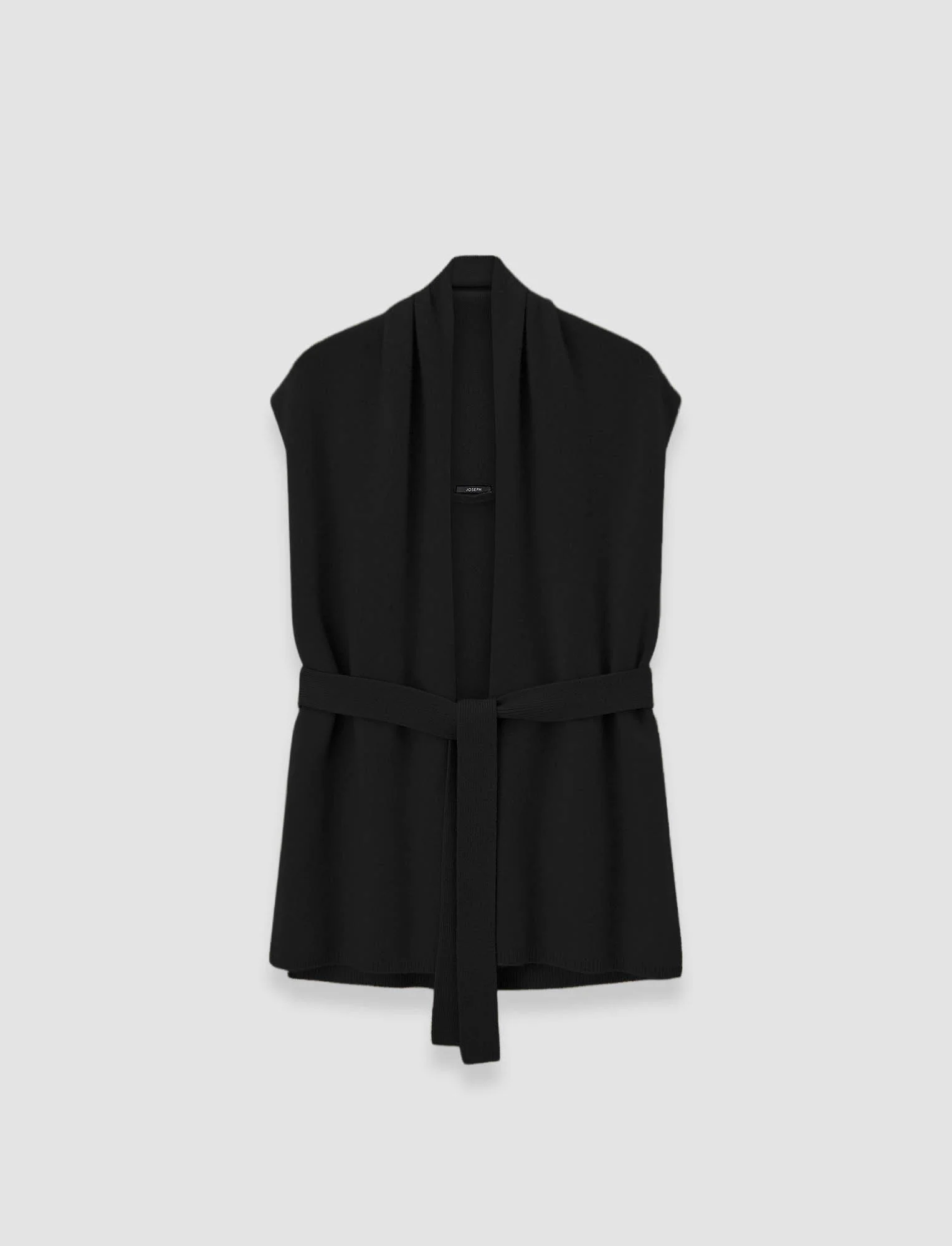 Brushed Cashmere Sleeveless Wrap