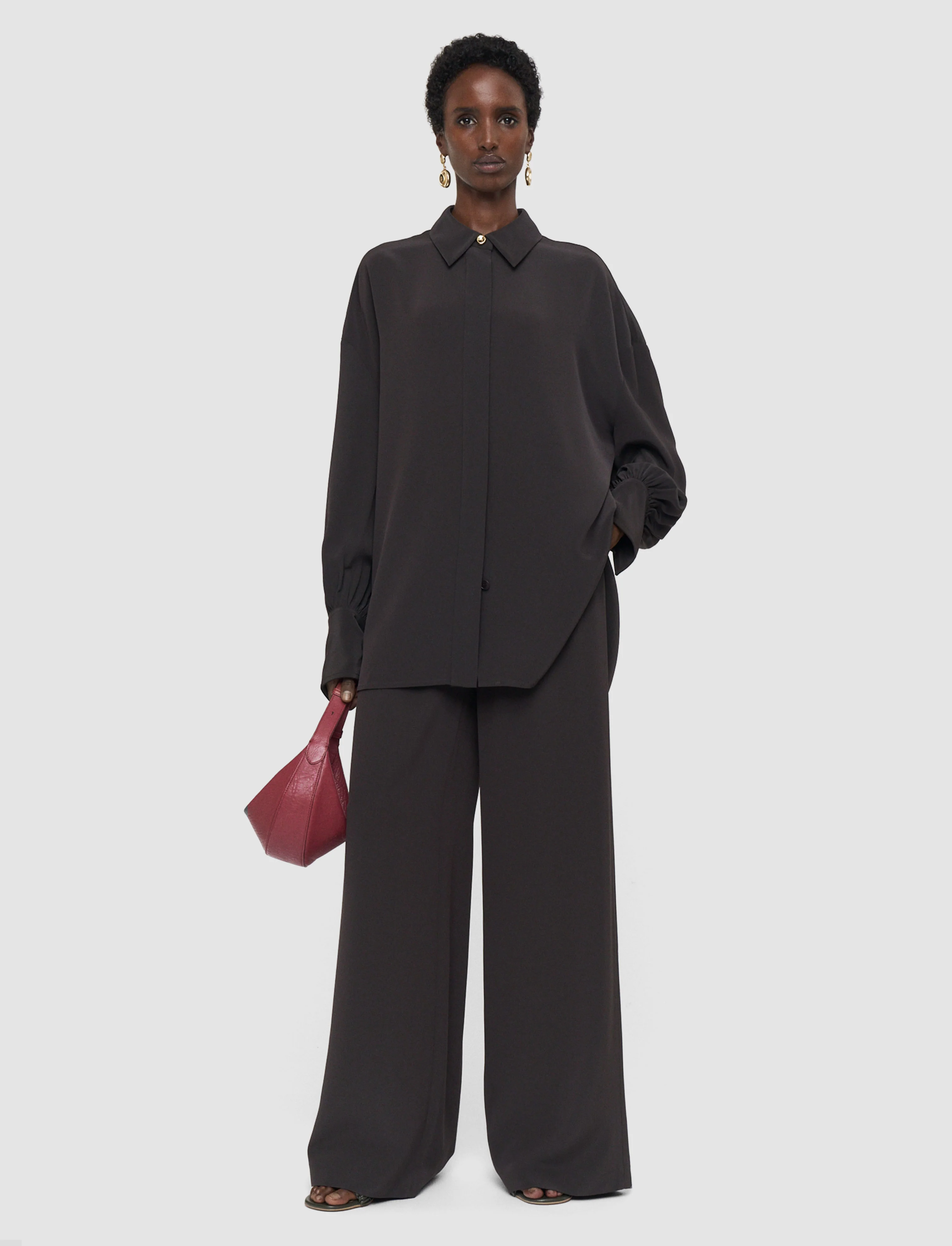 Camilia Satin Twill Blouse - Image 2