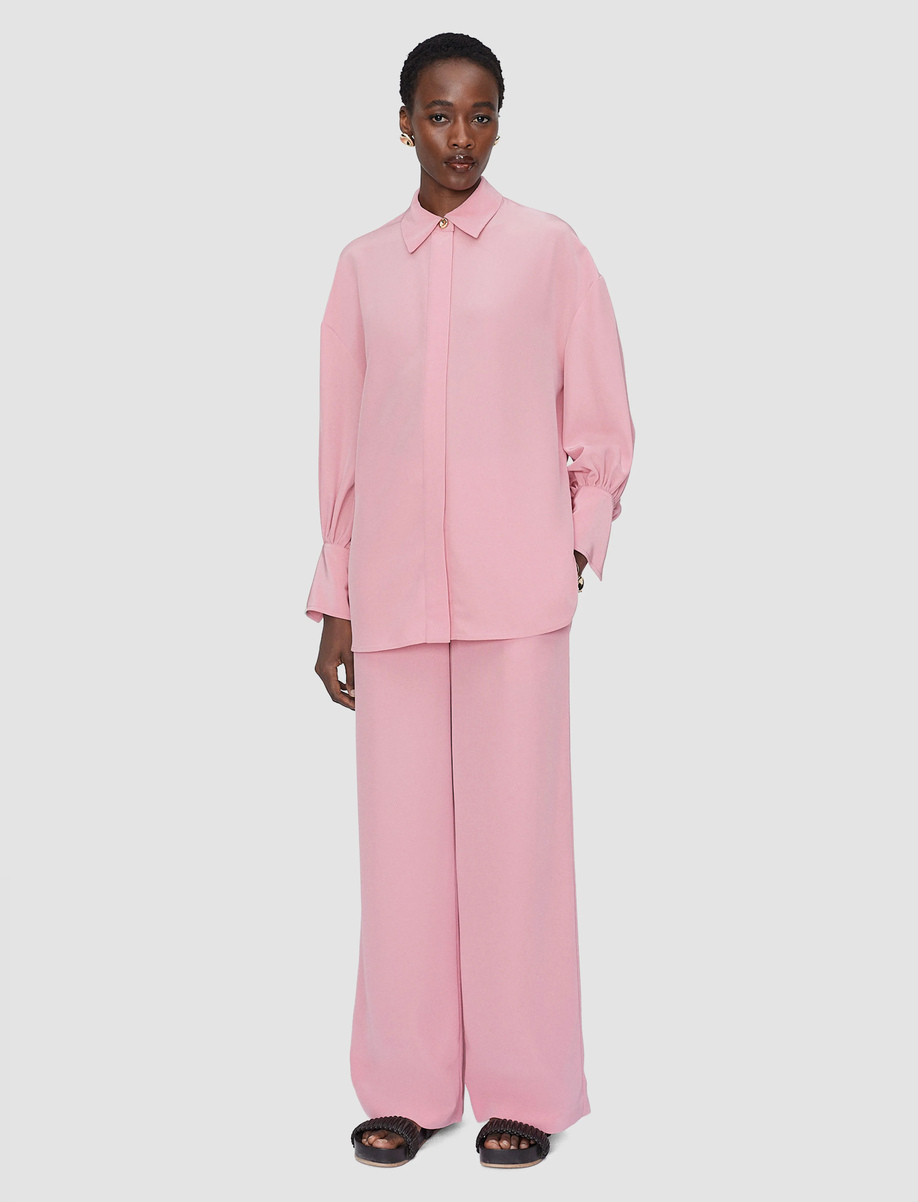 Camilia Satin Twill Blouse - Image 2