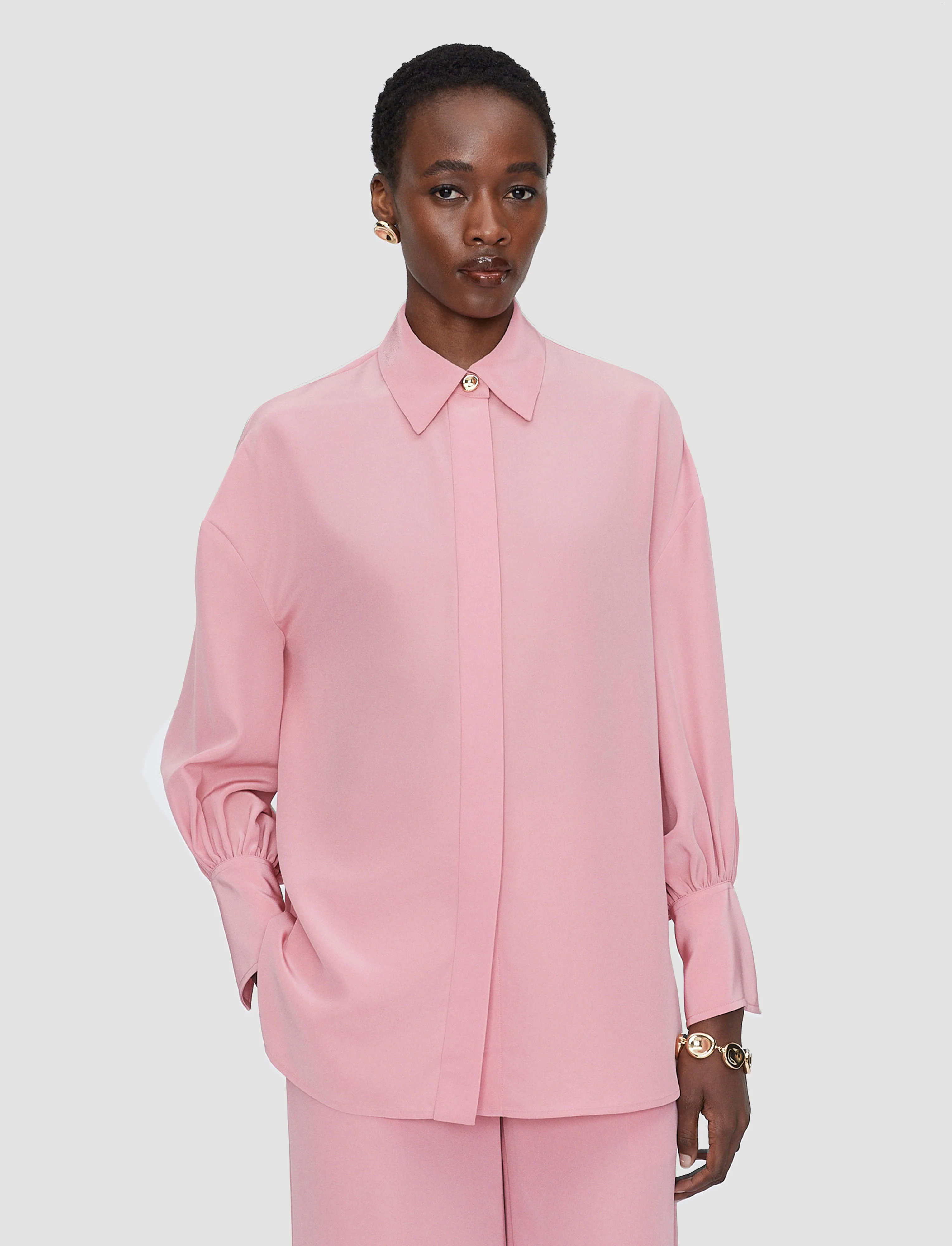 Camilia Satin Twill Blouse - Image 3