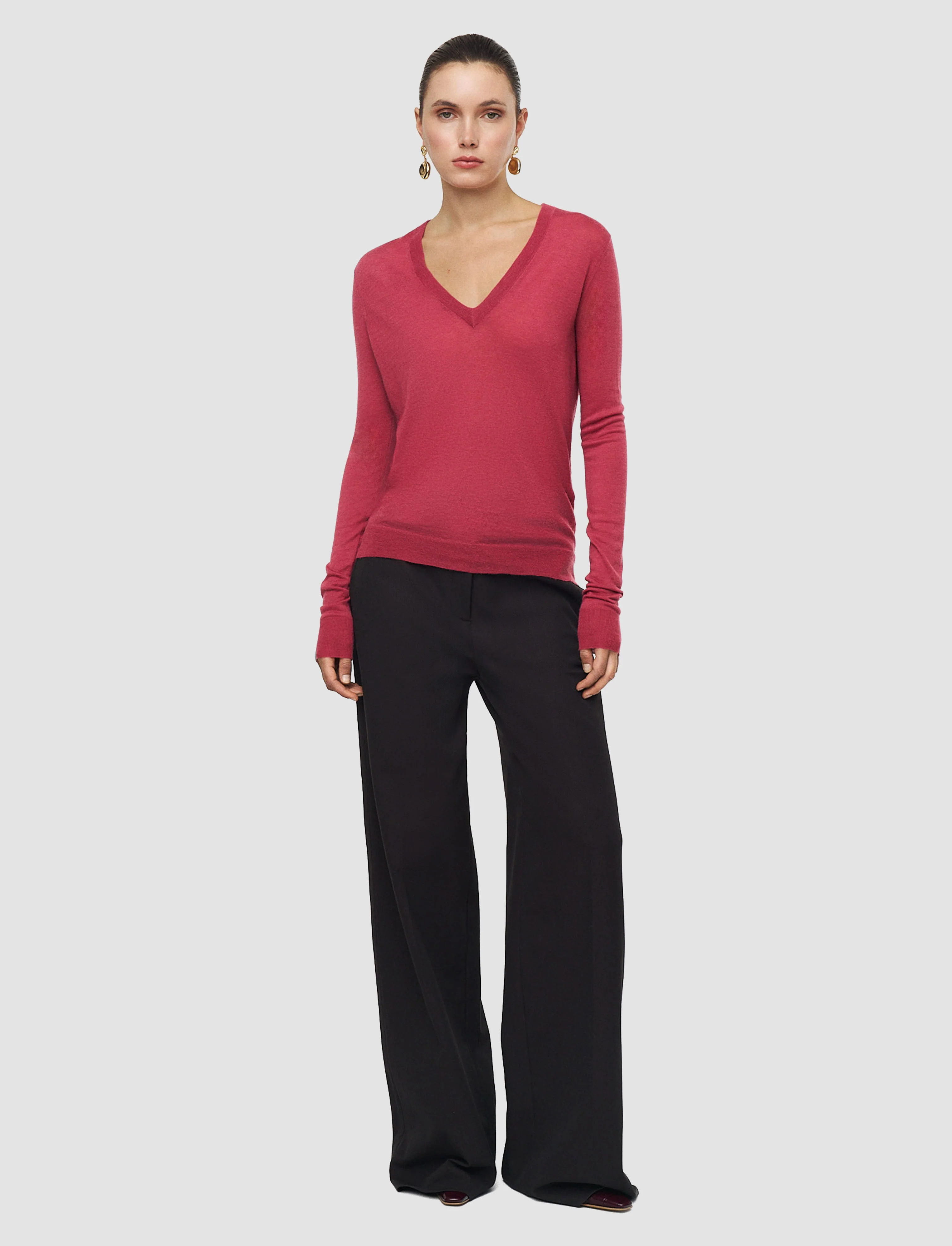 Cashair V Neck Jumper - Image 2