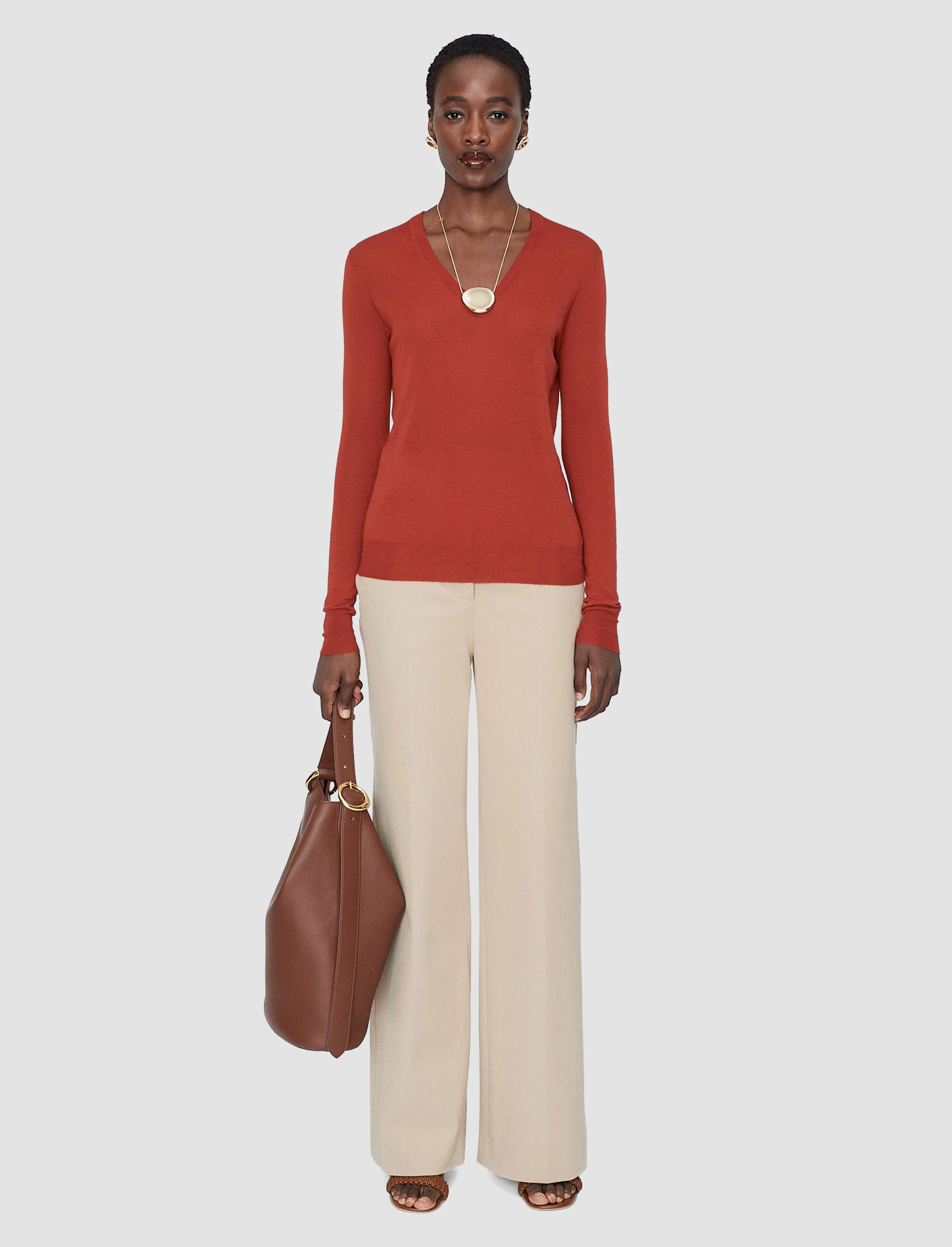 Cashair V Neck Jumper - Image 2