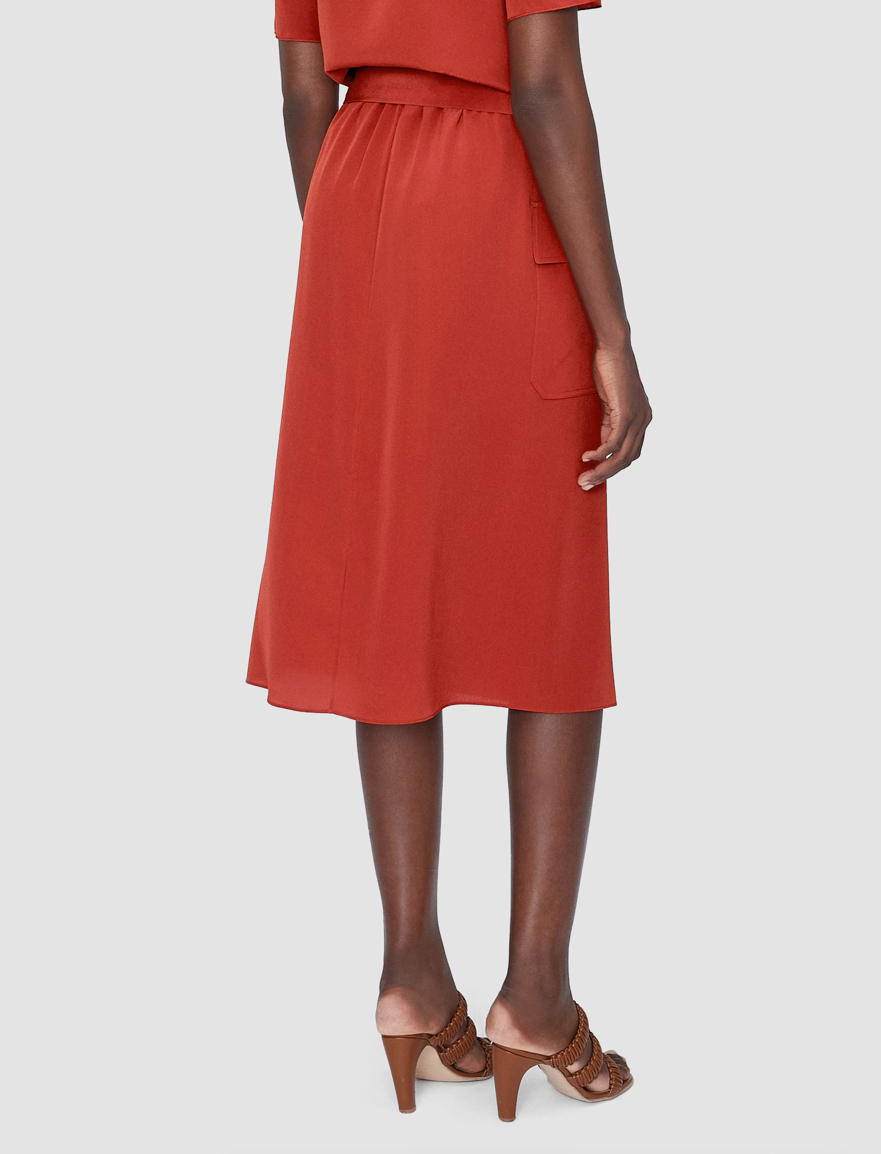 Charai Crepe de Soie Silk Skirt - Image 3