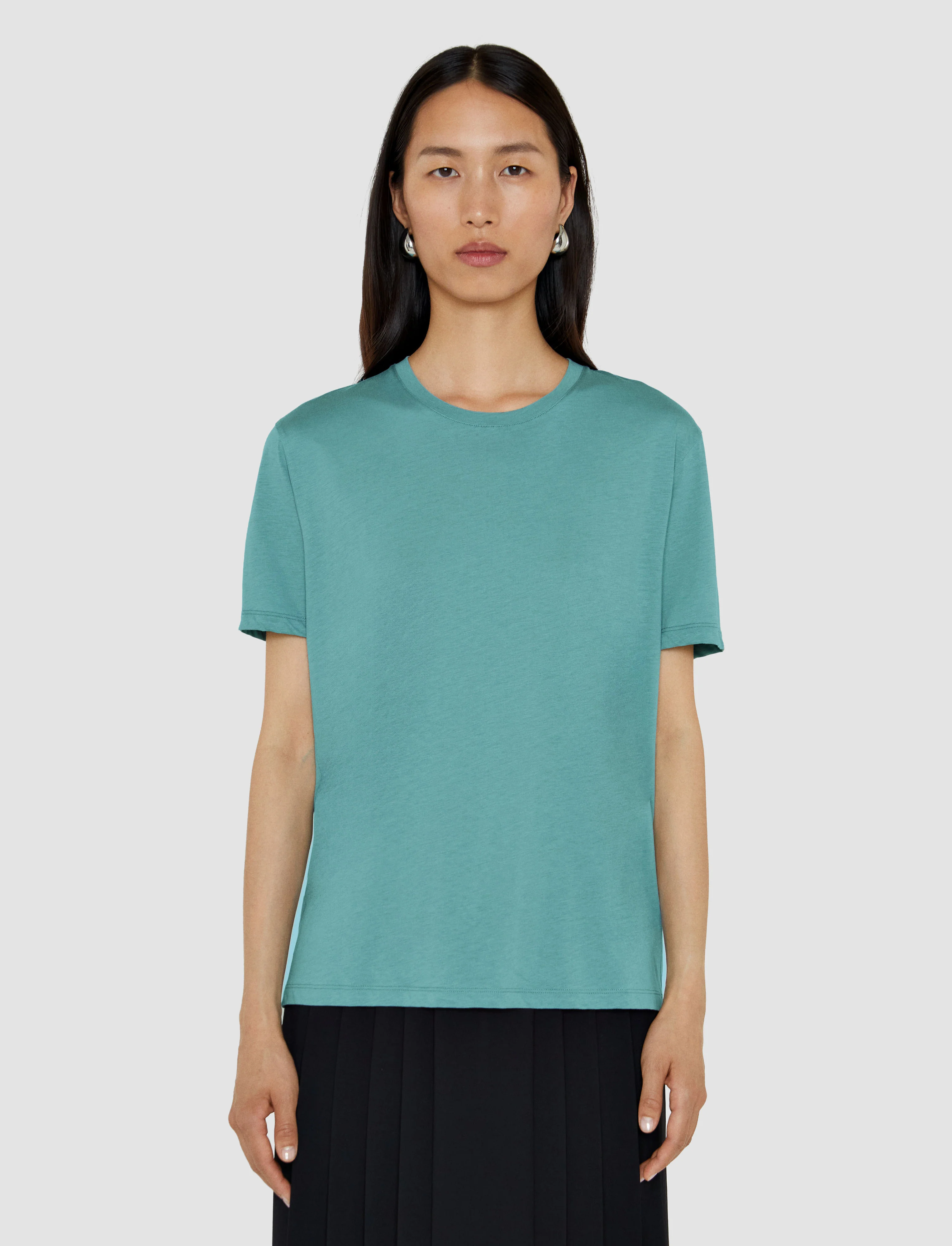 Cotton Silk Jersey T-Shirt - Image 3