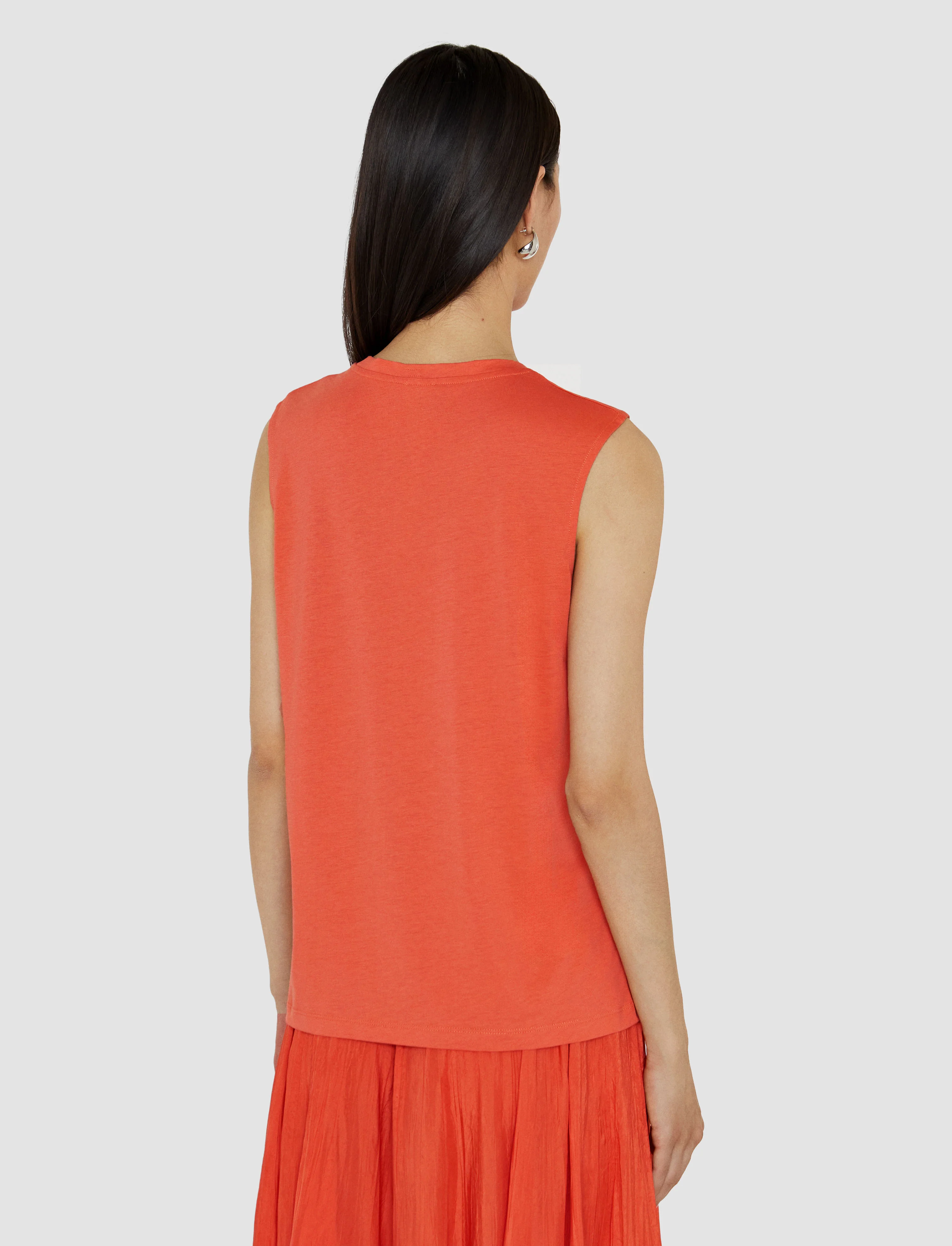 Cotton Silk Jersey Tank Top - Image 4