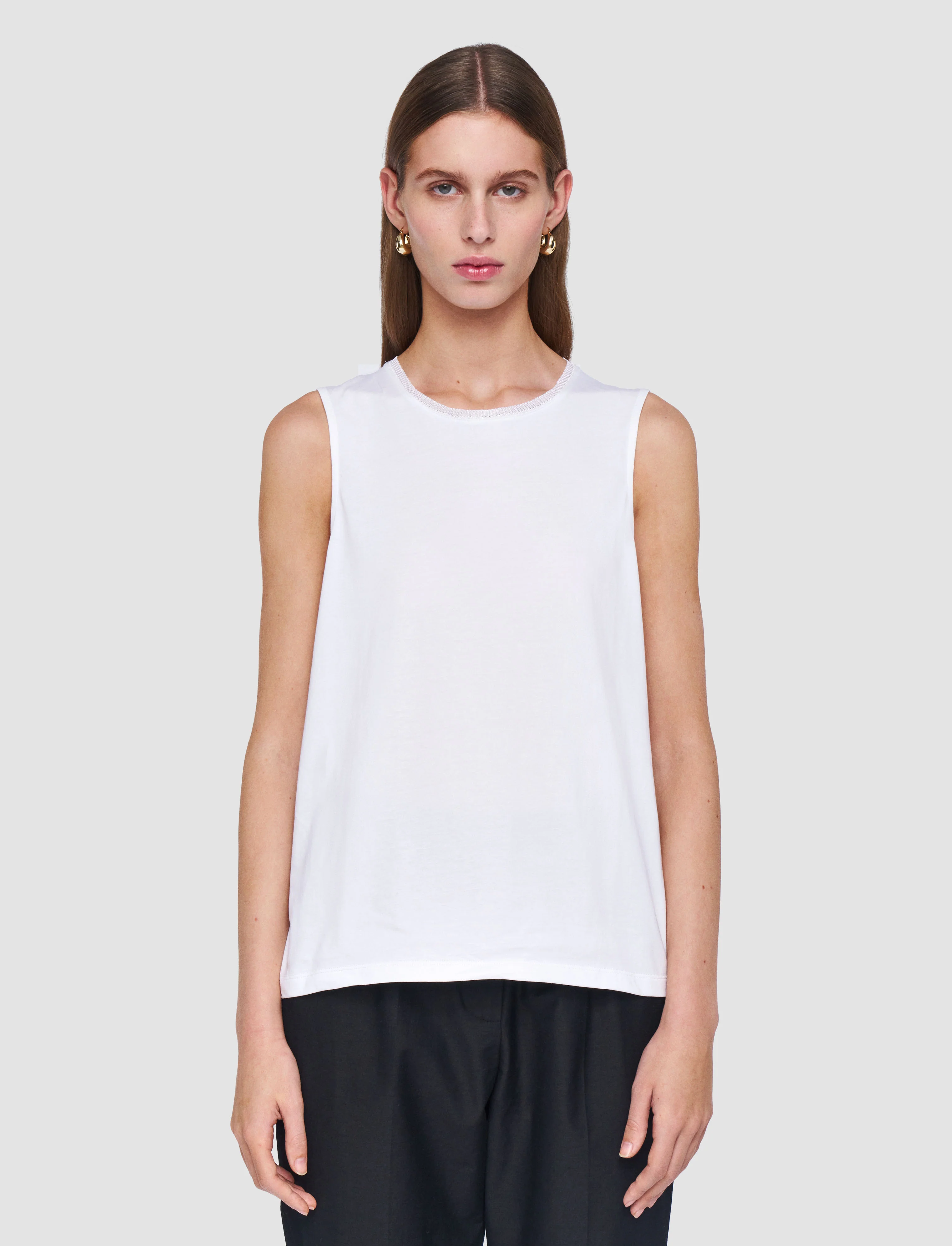 Cotton Silk Jersey Tank Top - Image 3