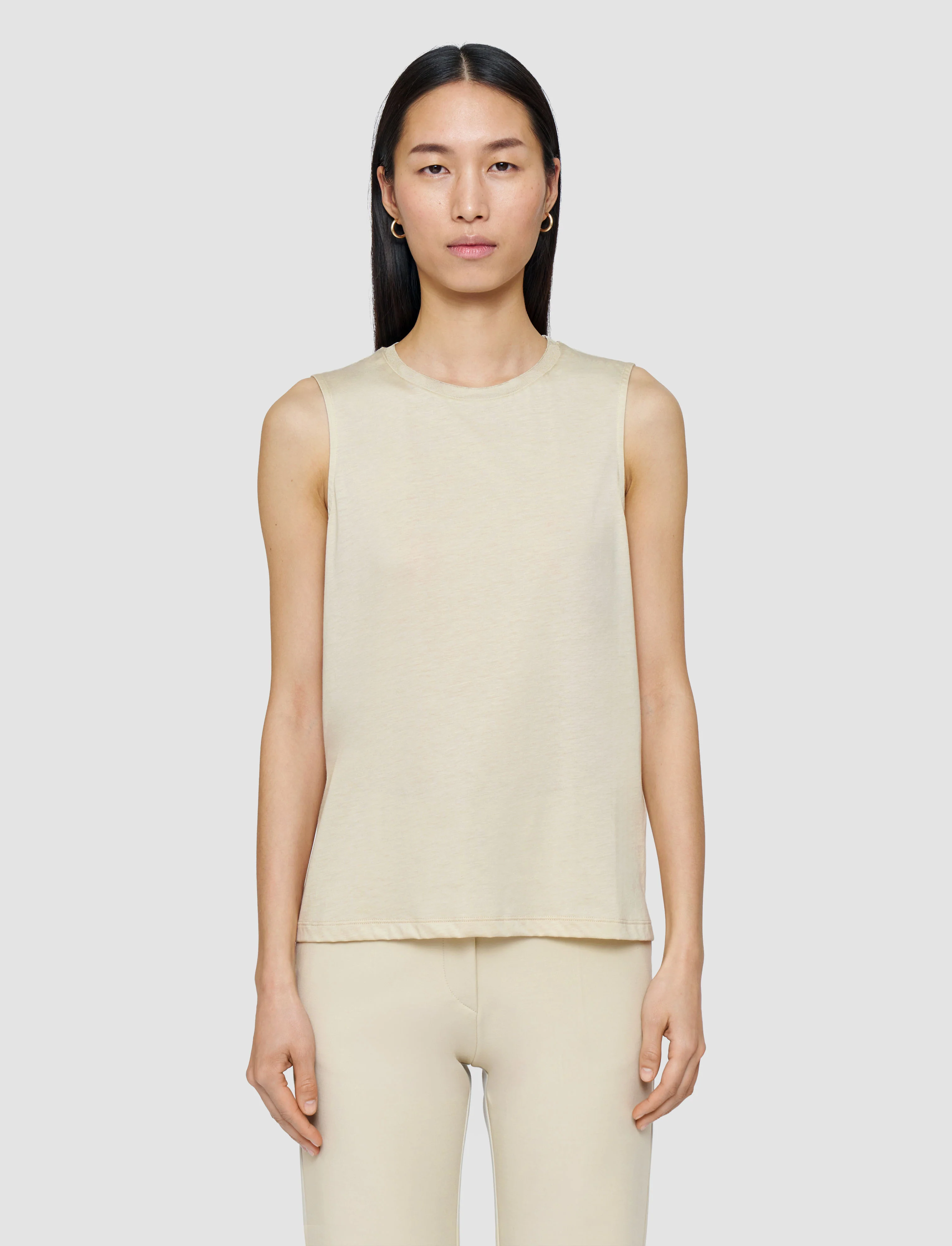 Cotton Silk Jersey Tank Top - Image 3