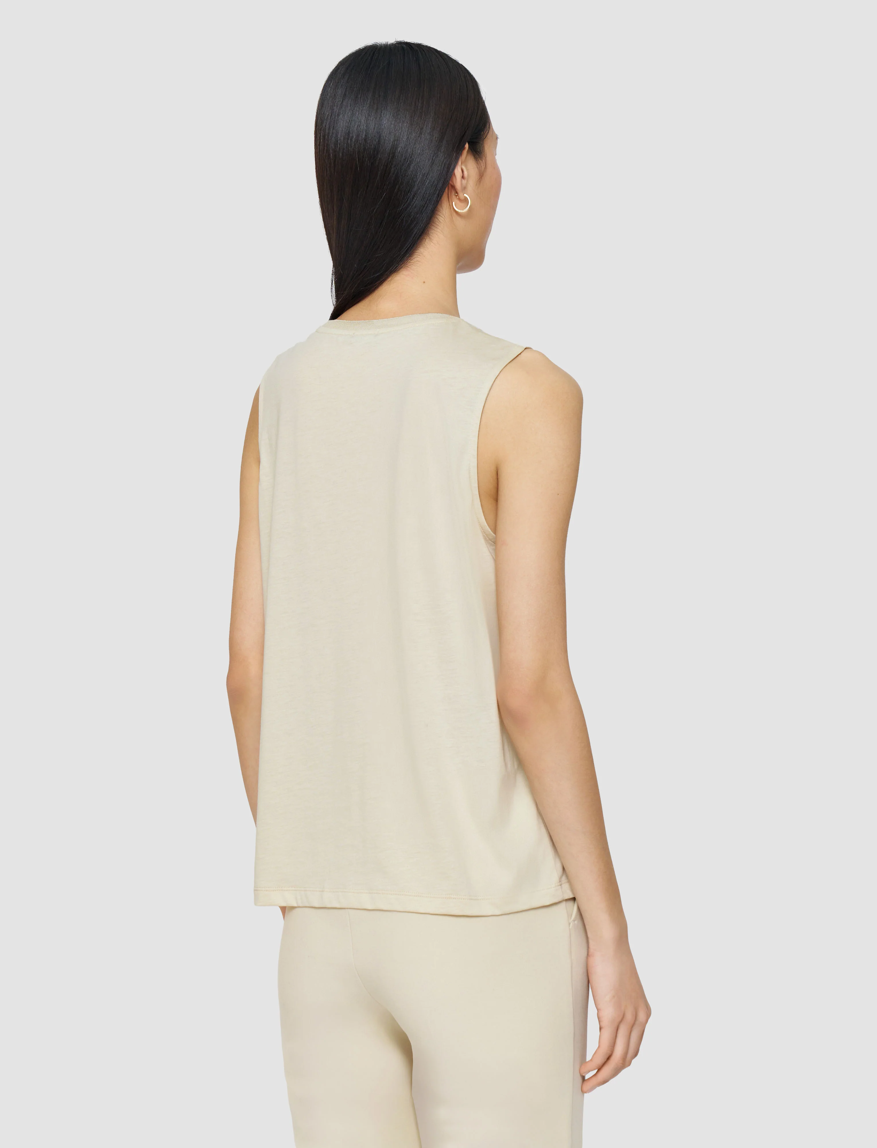 Cotton Silk Jersey Tank Top - Image 4