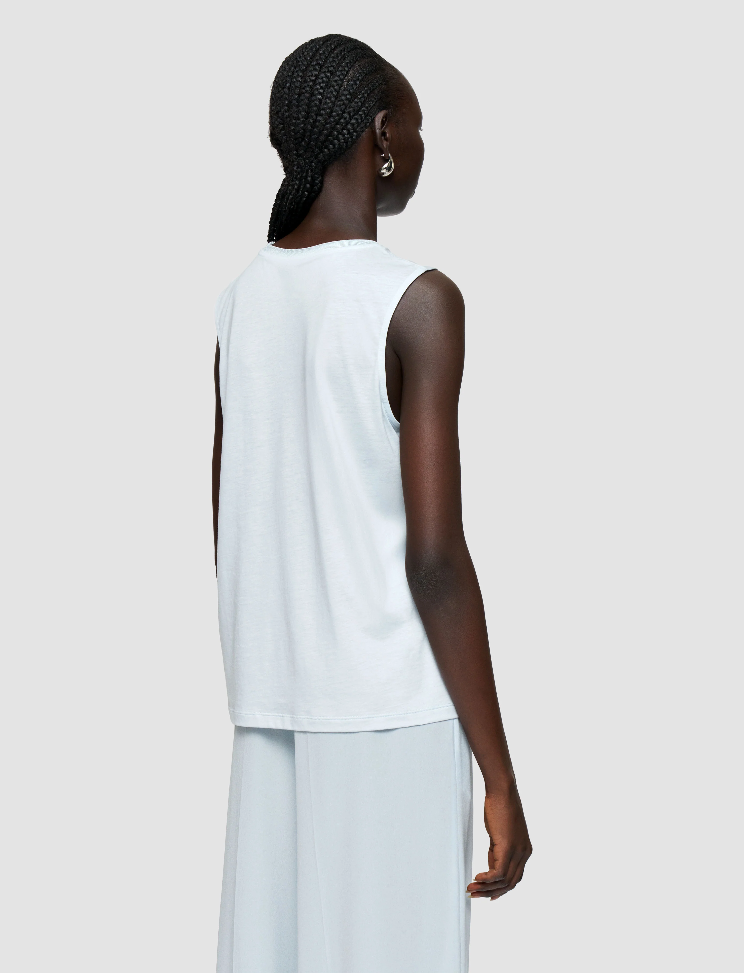 Cotton Silk Jersey Tank Top - Image 3