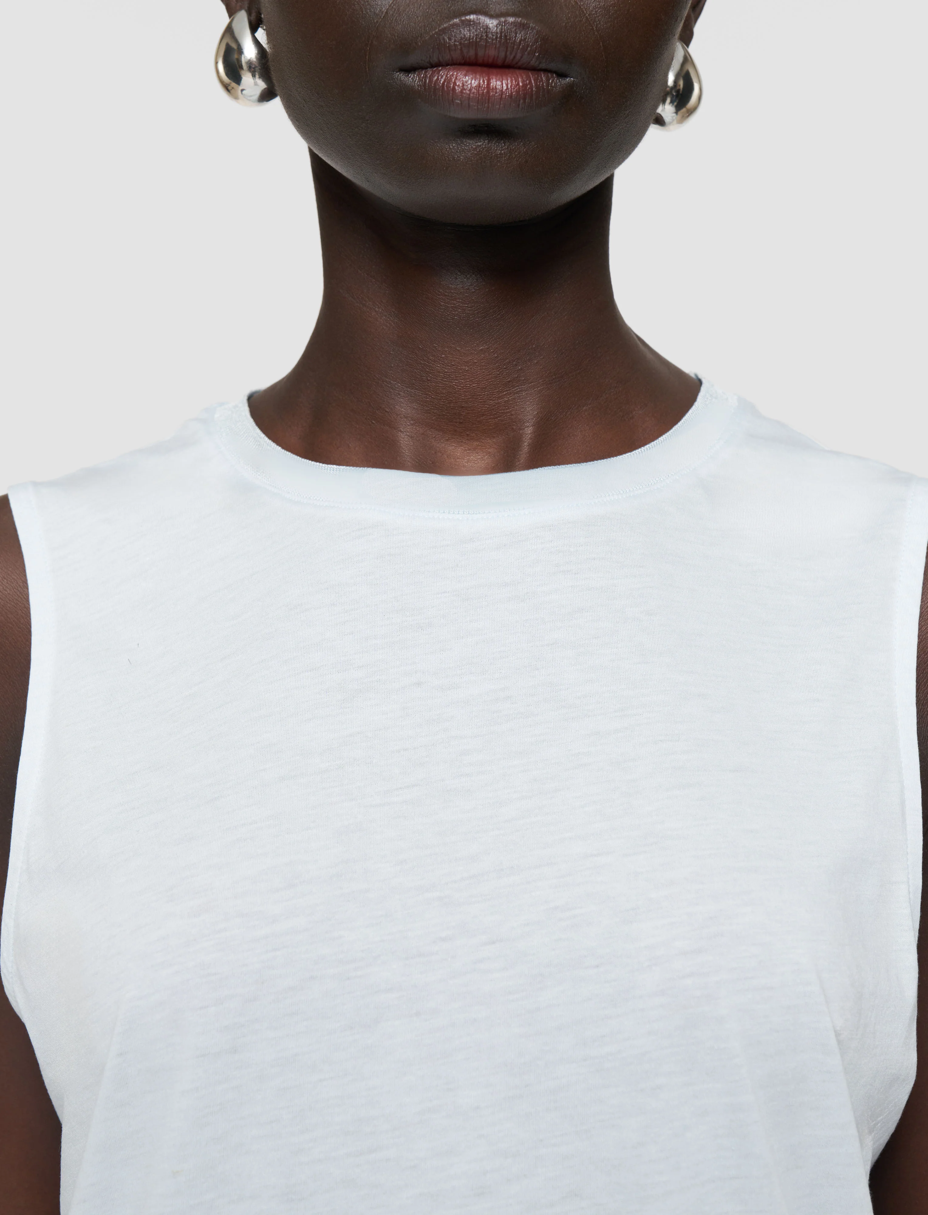 Cotton Silk Jersey Tank Top - Image 4