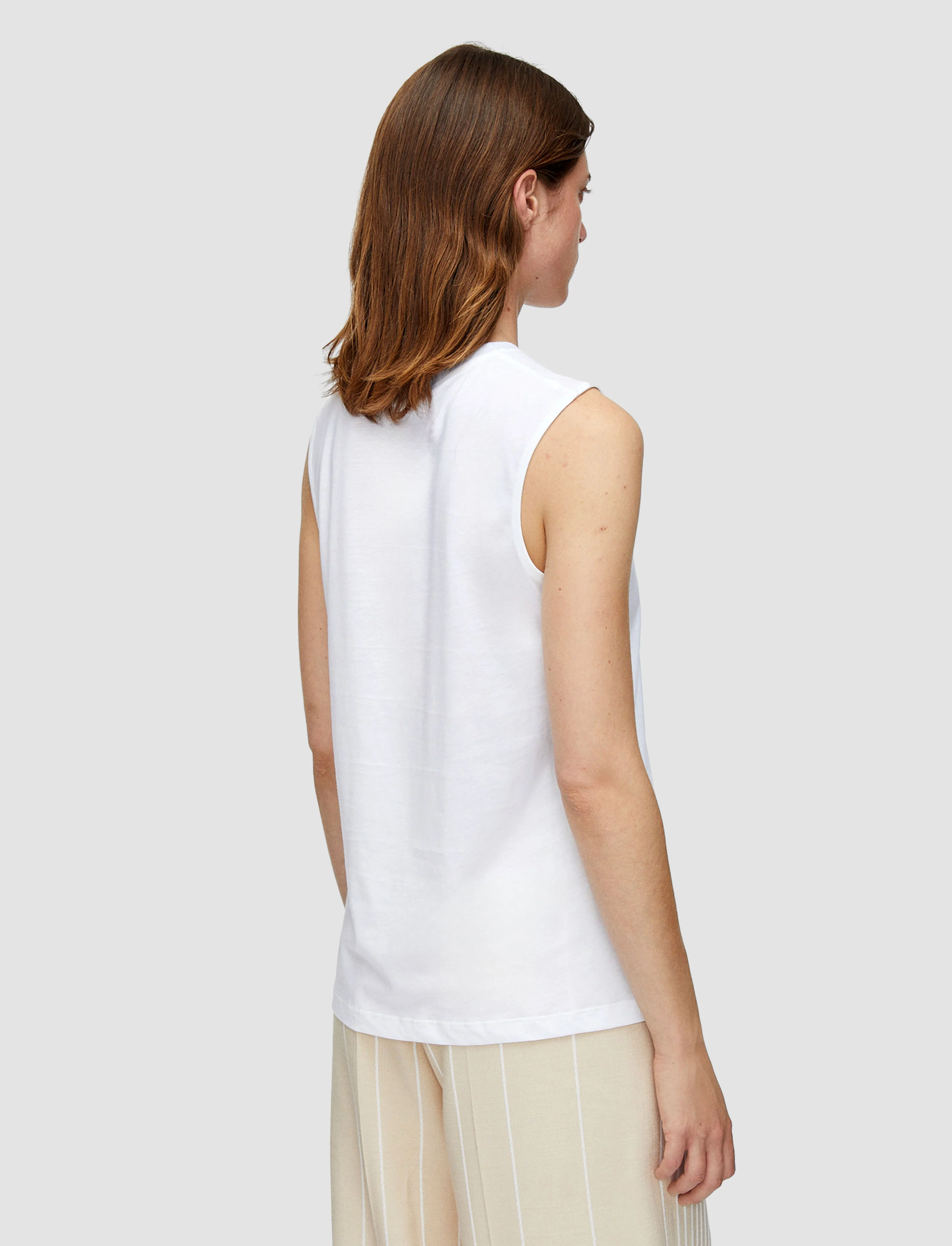 Cotton Silk Jersey Tank Top - Image 4
