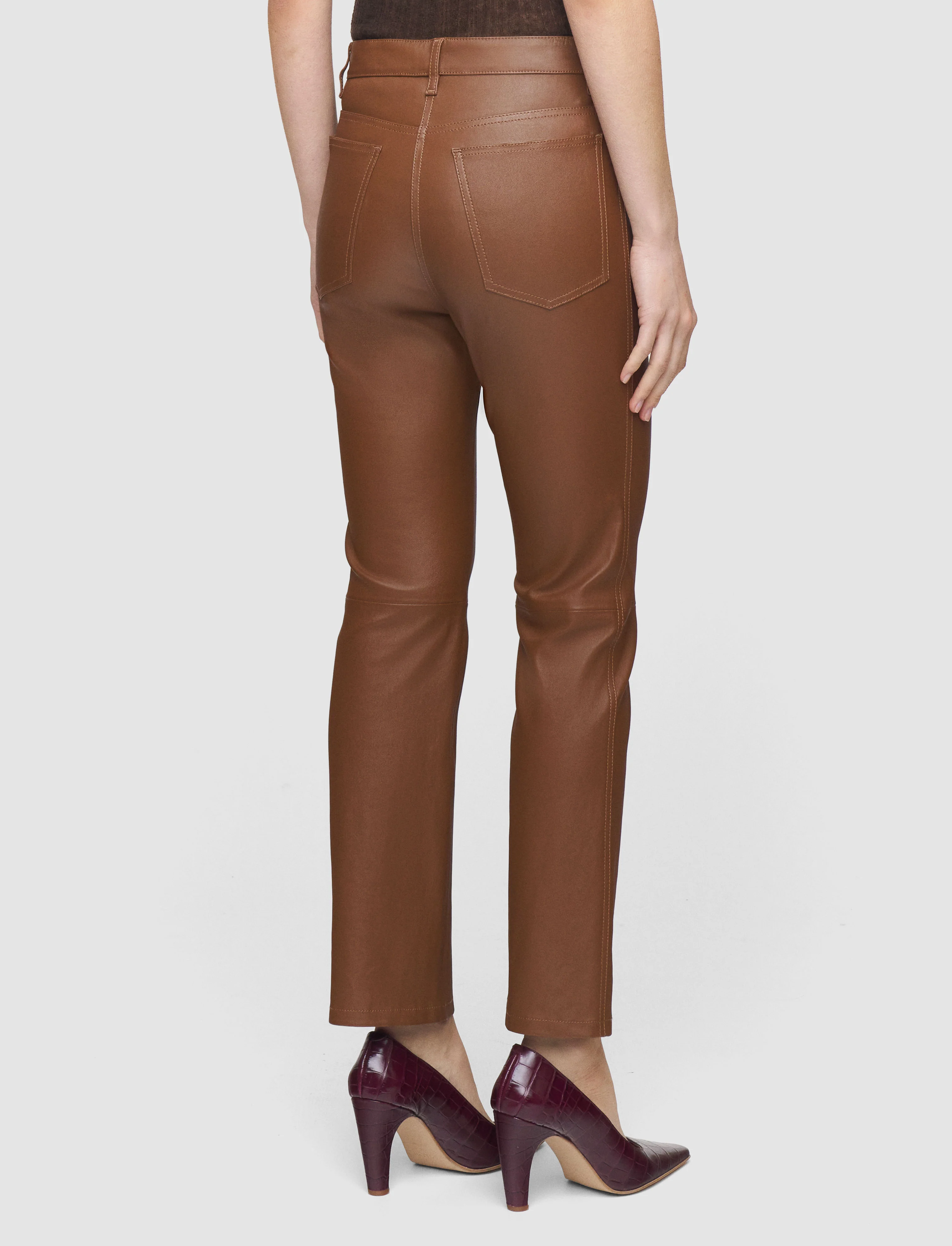 Duke Leather Stretch Trousers - Image 3