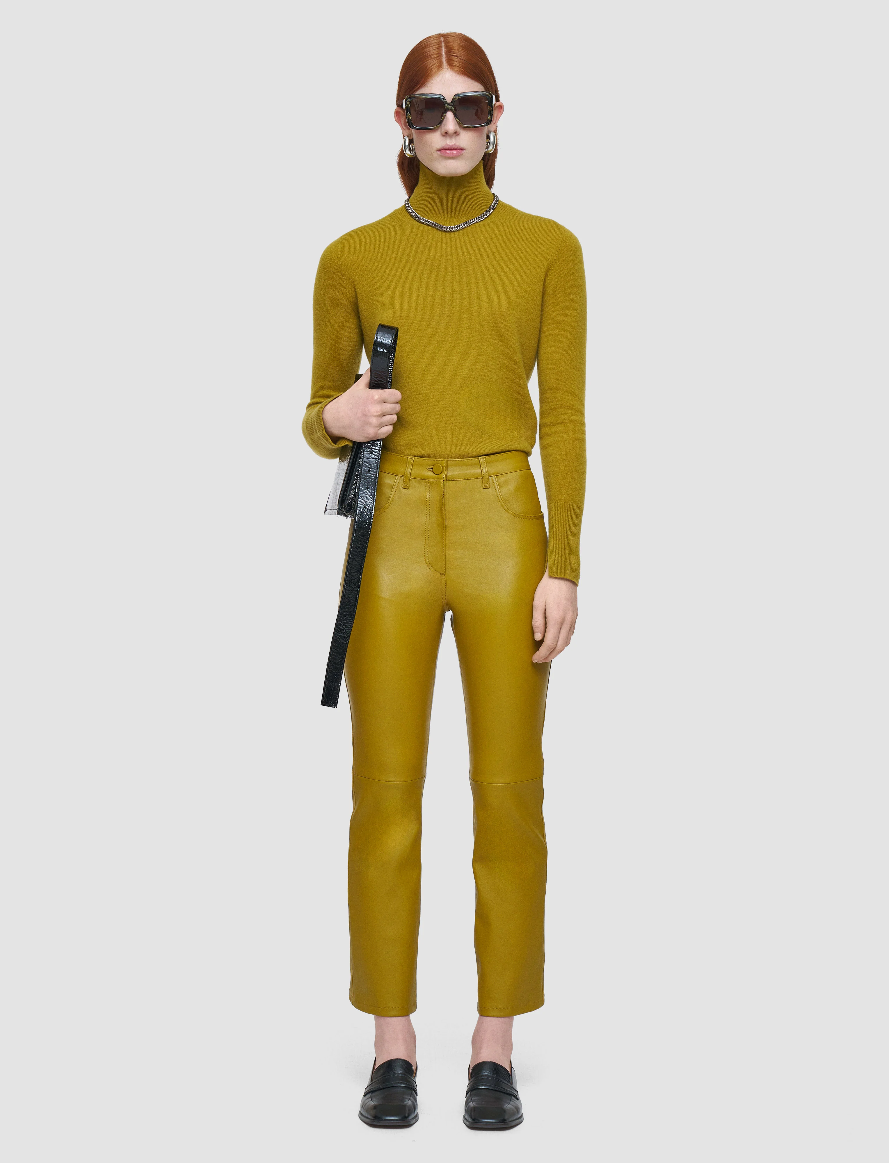 Duke Leather Stretch Trousers - Image 2