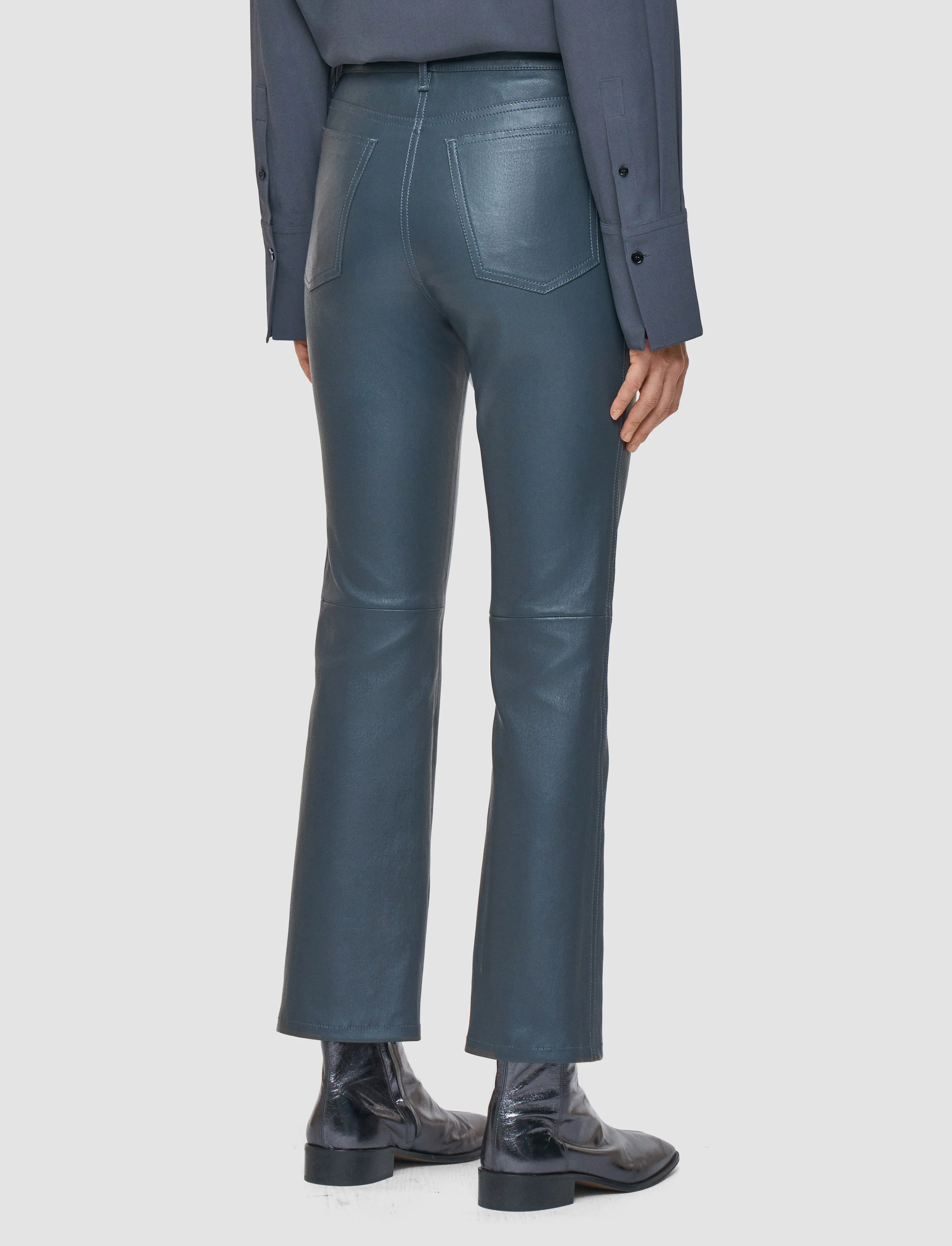 Duke Leather Stretch Trousers - Image 2