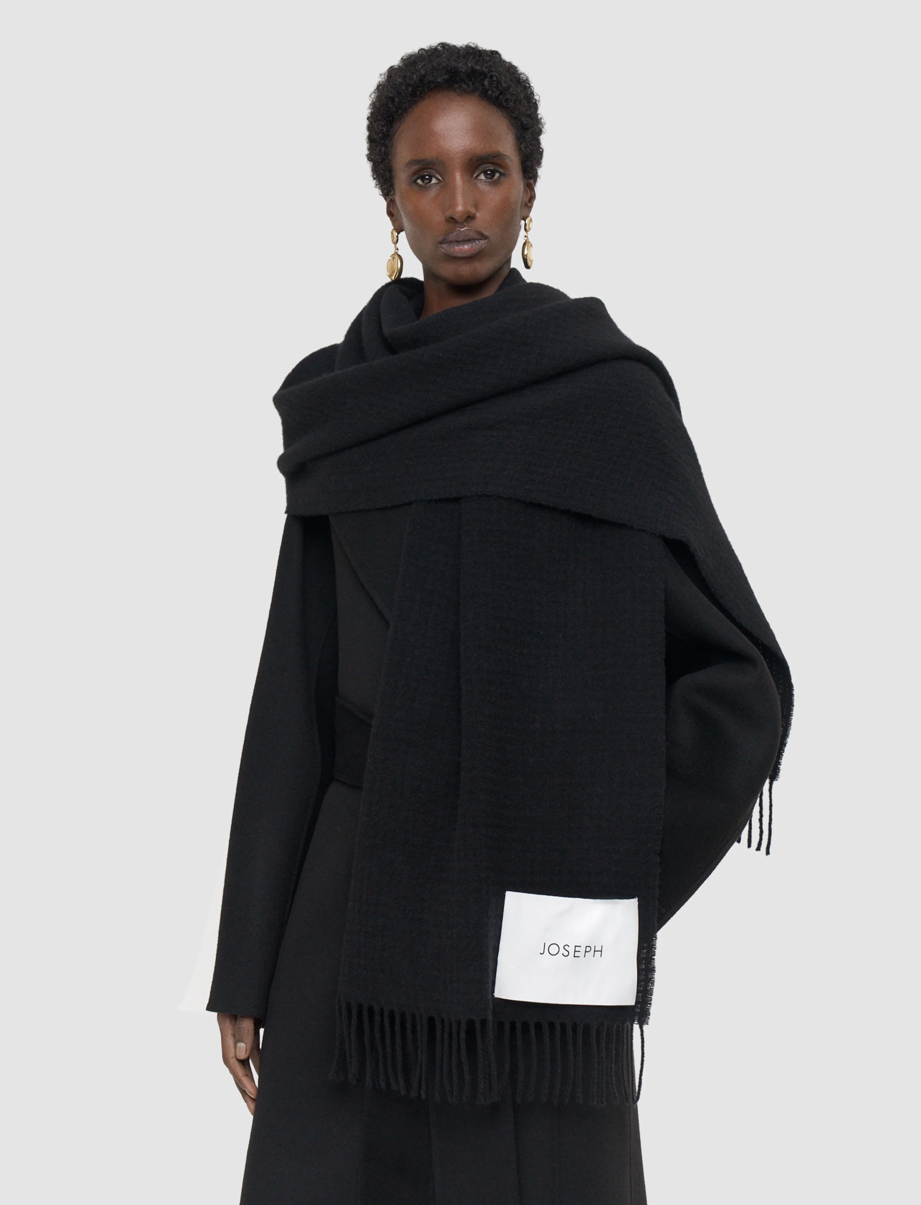 Flora Waffle Wool Scarf - Image 2