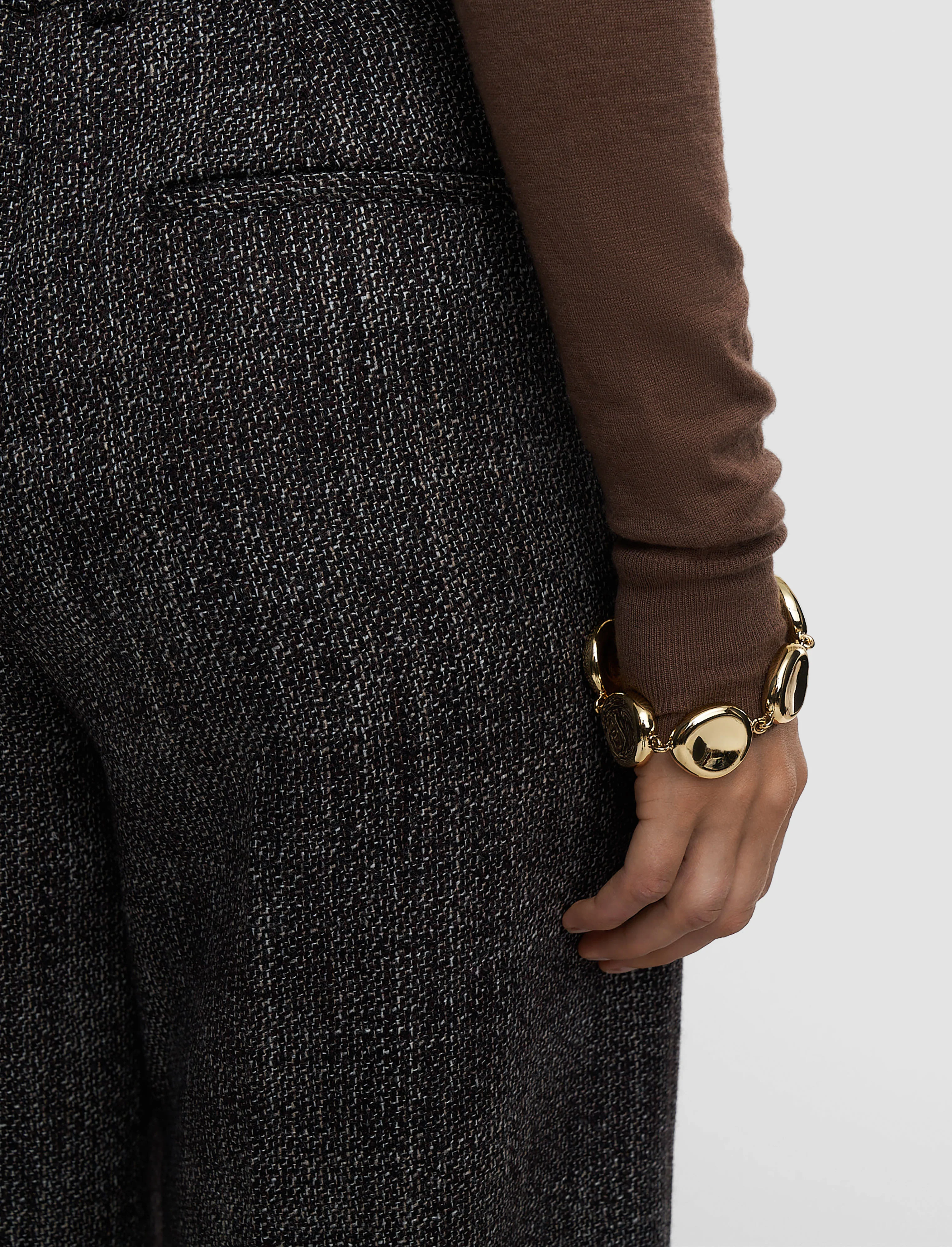 Hawley Textured Tailoring Wool Trousers - Image 4