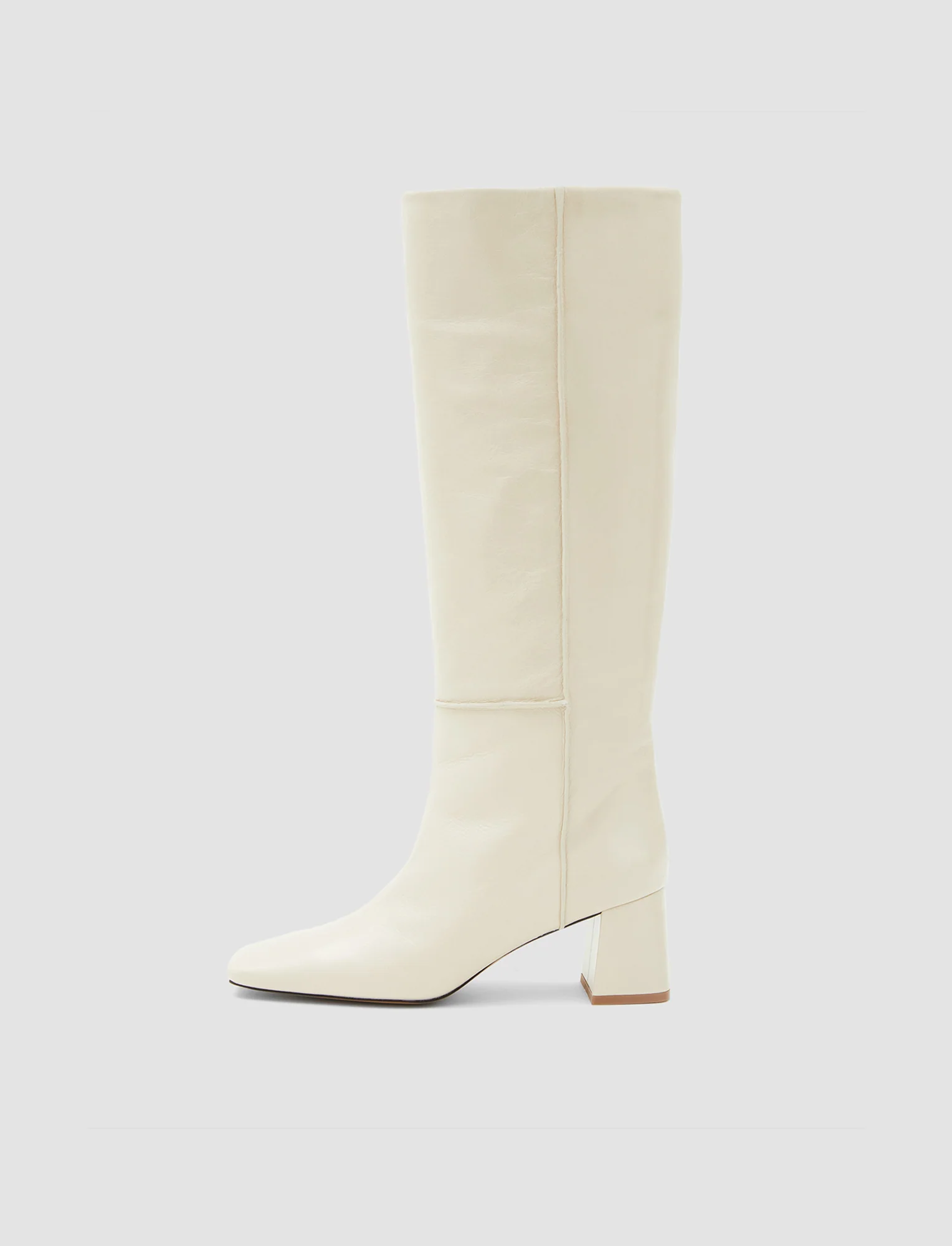 Heeled Knee High Patent Leather Boots