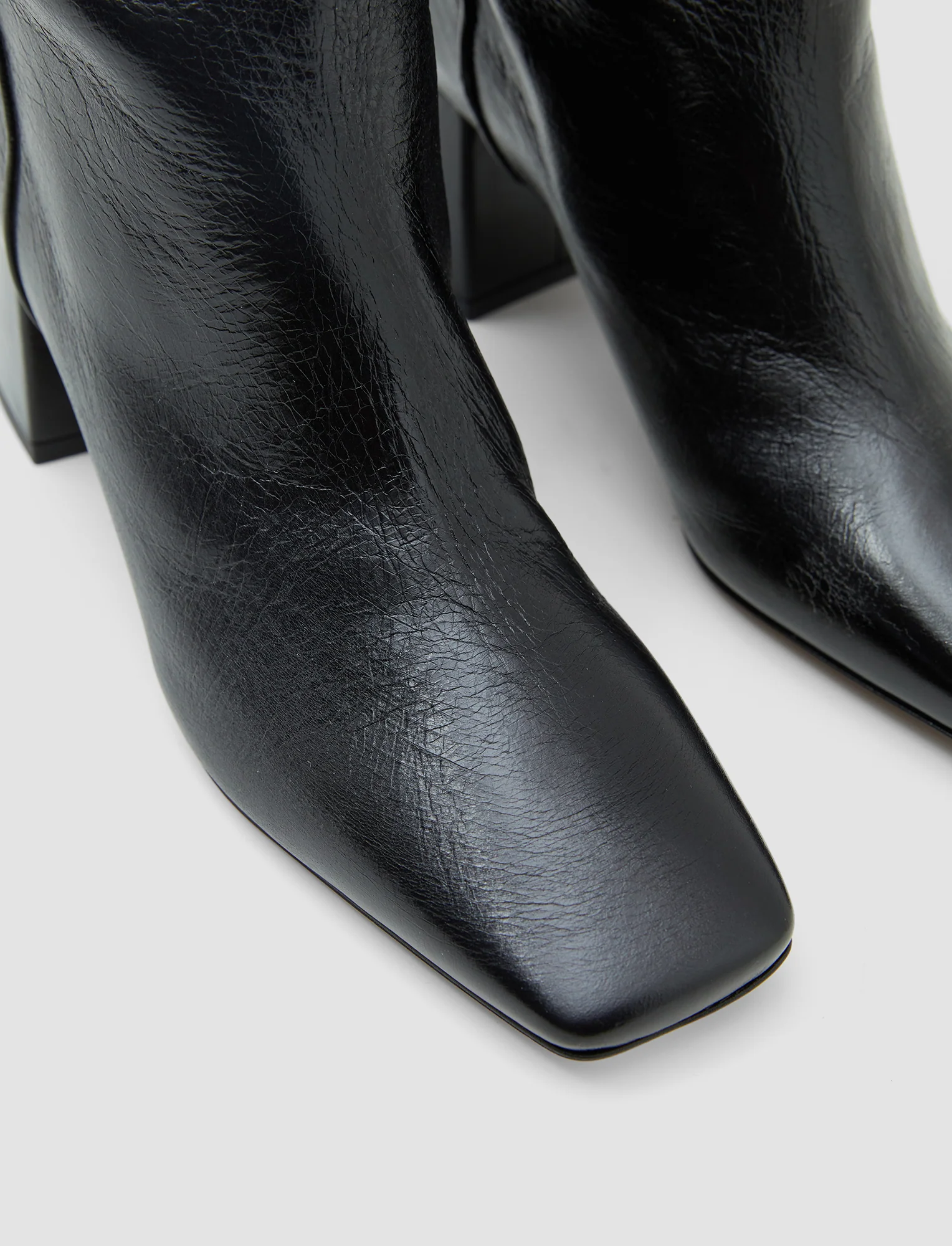 Heeled Knee High Patent Leather Boots - Image 5