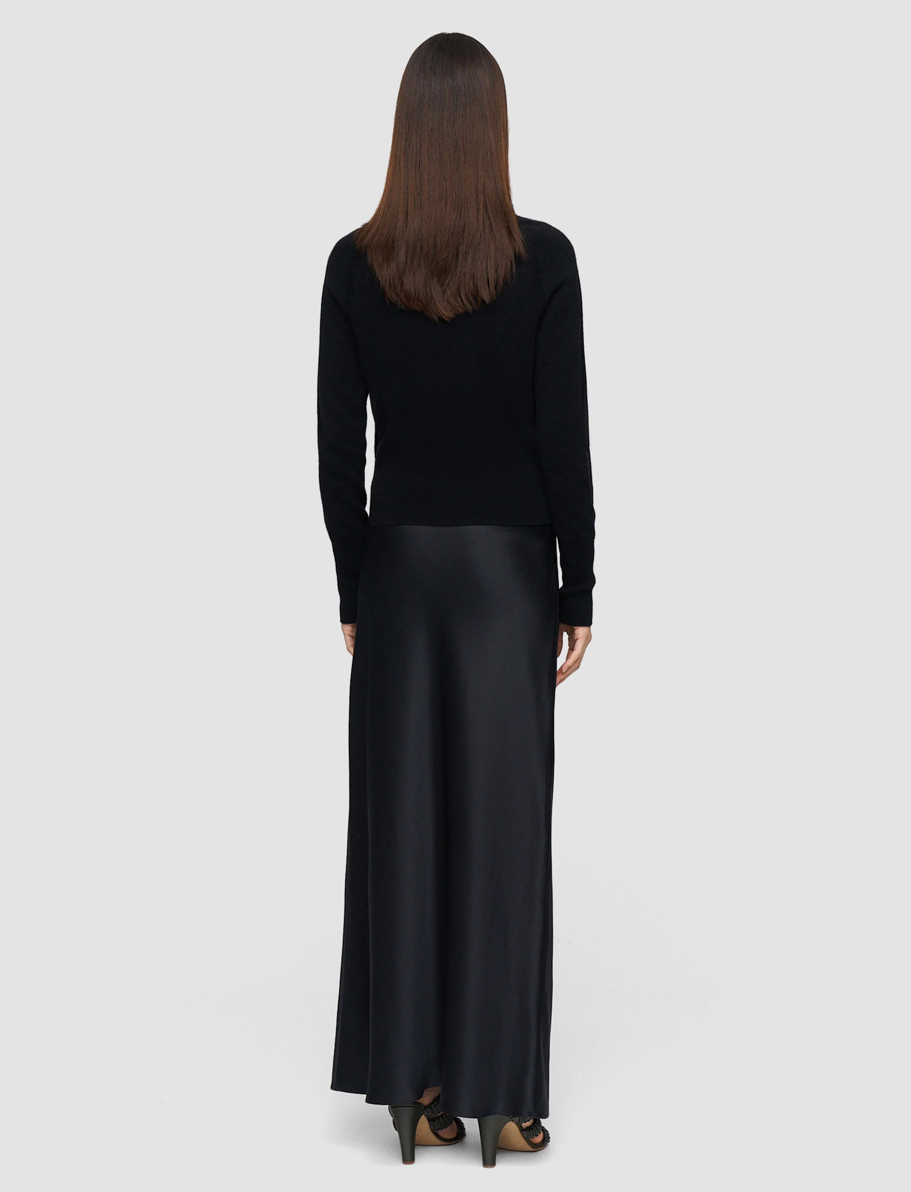 Isaak Long Silk Satin Skirt - Image 3