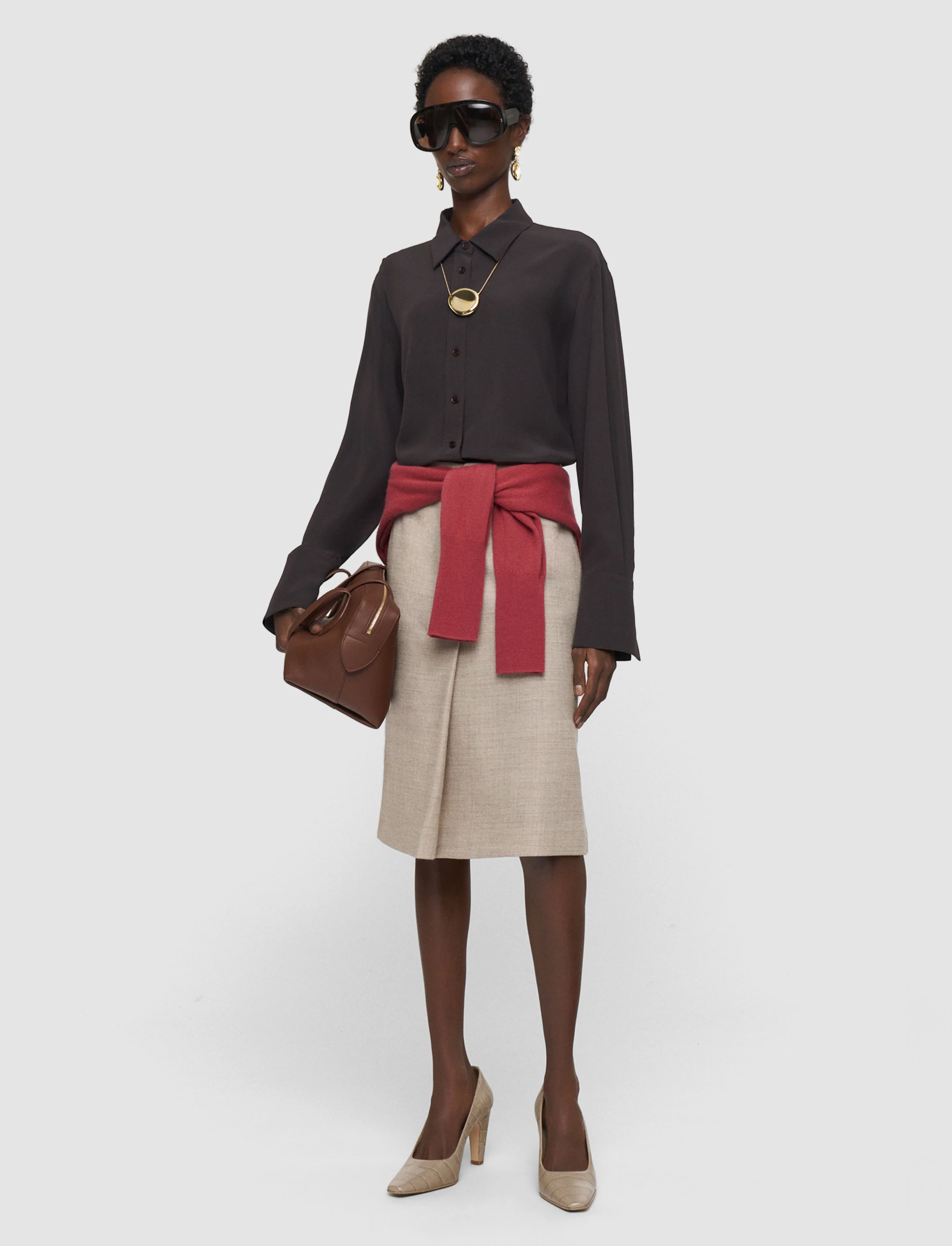 Joe Crepe de Chine Silk Blouse - Image 2