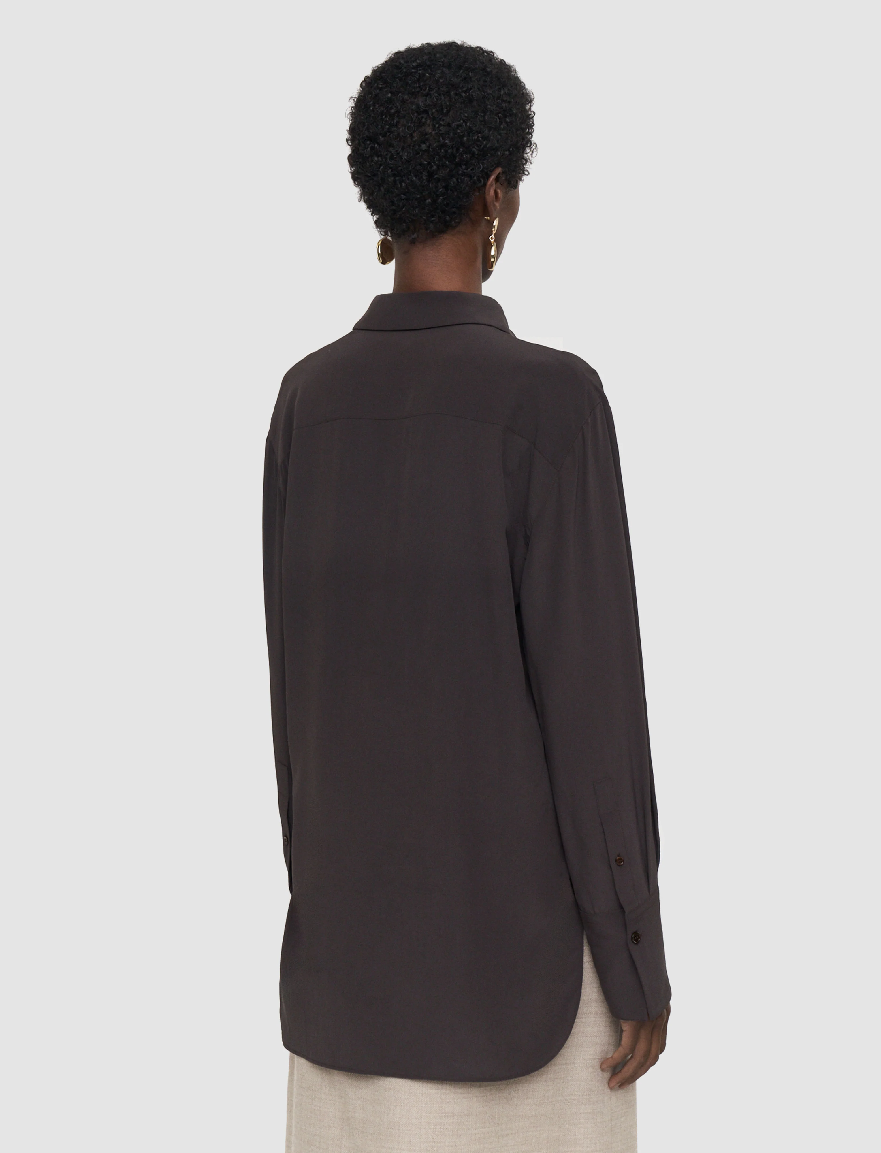 Joe Crepe de Chine Silk Blouse - Image 4