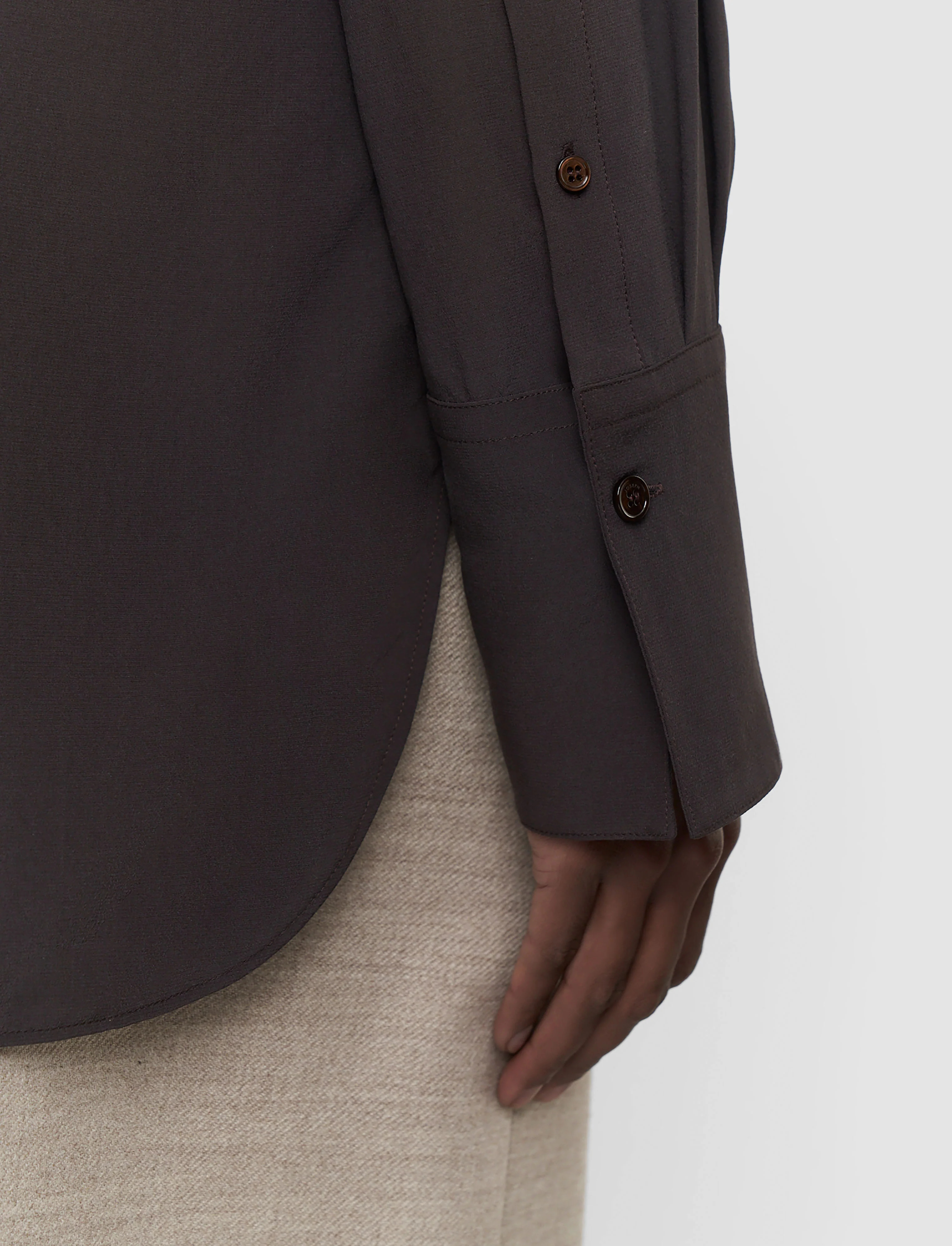 Joe Crepe de Chine Silk Blouse - Image 5