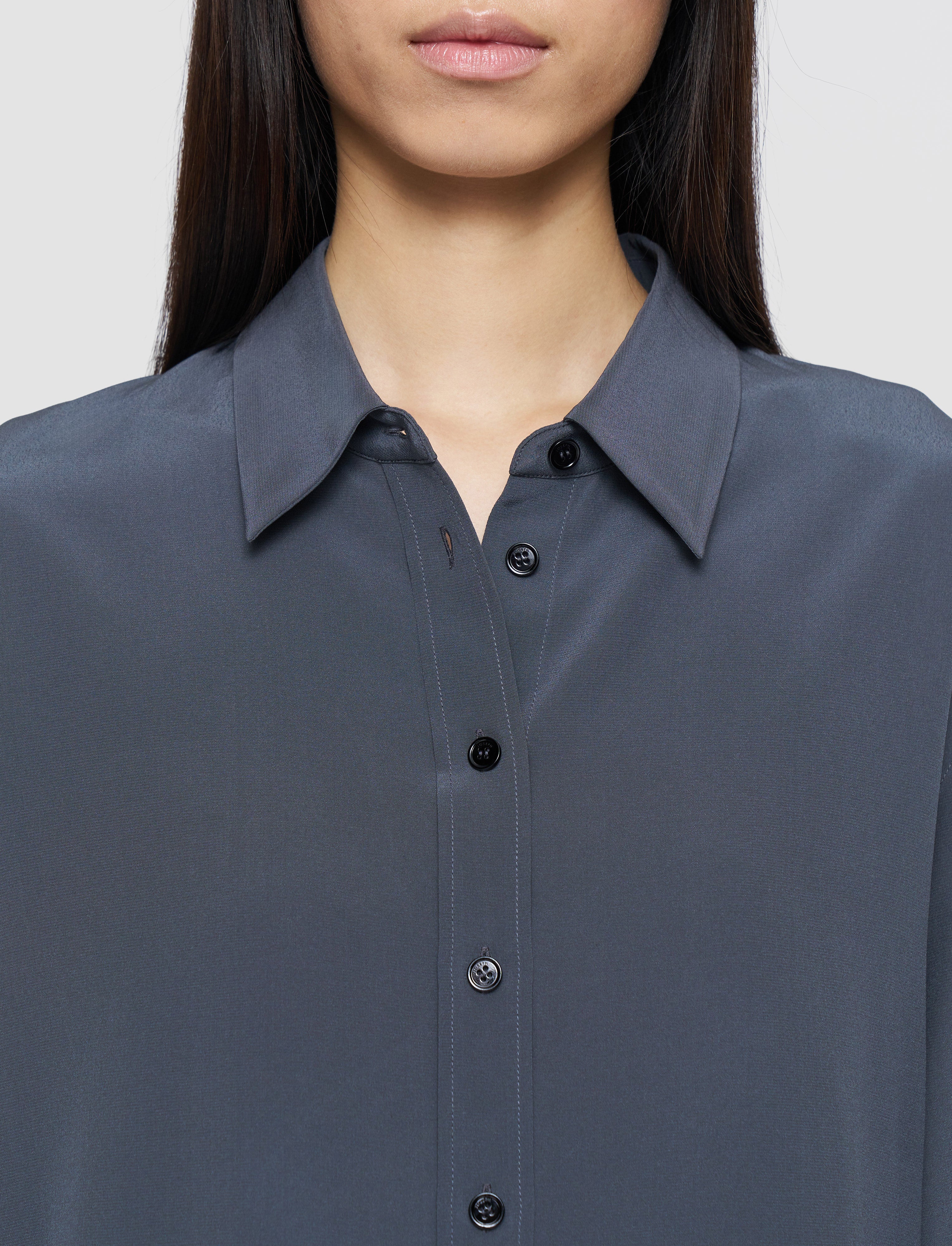 Joe Crepe de Chine Silk Blouse - Image 5