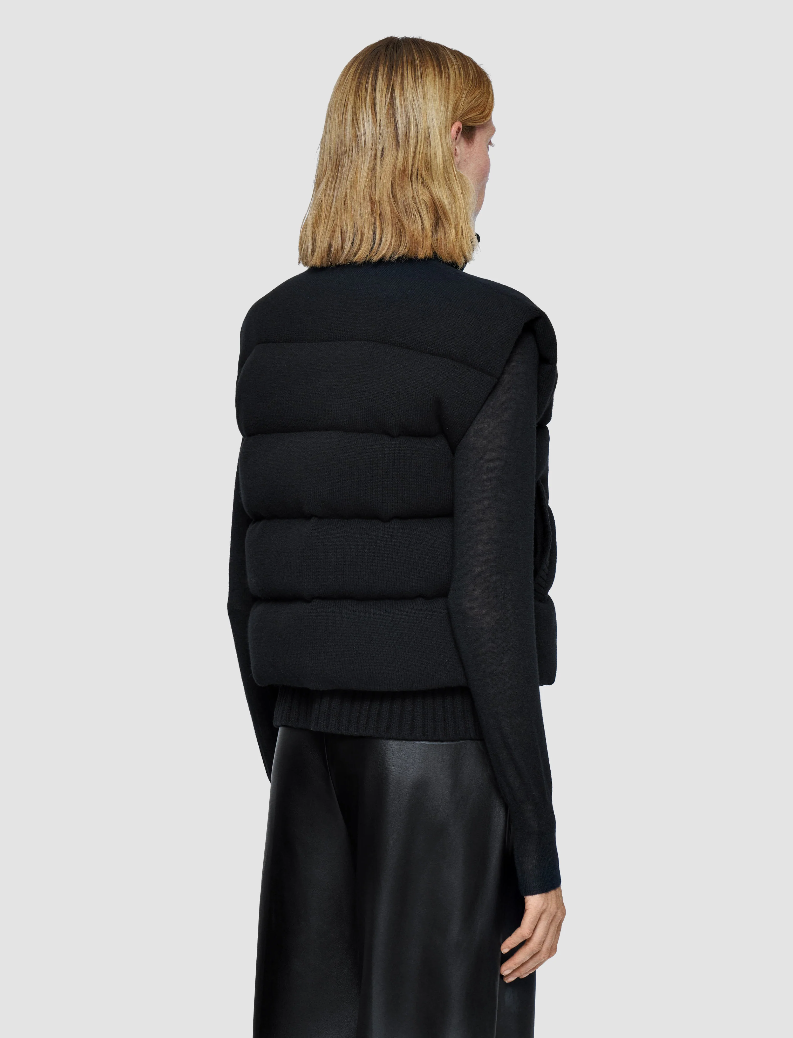 Knitted Down Puffer Gilet - Image 4