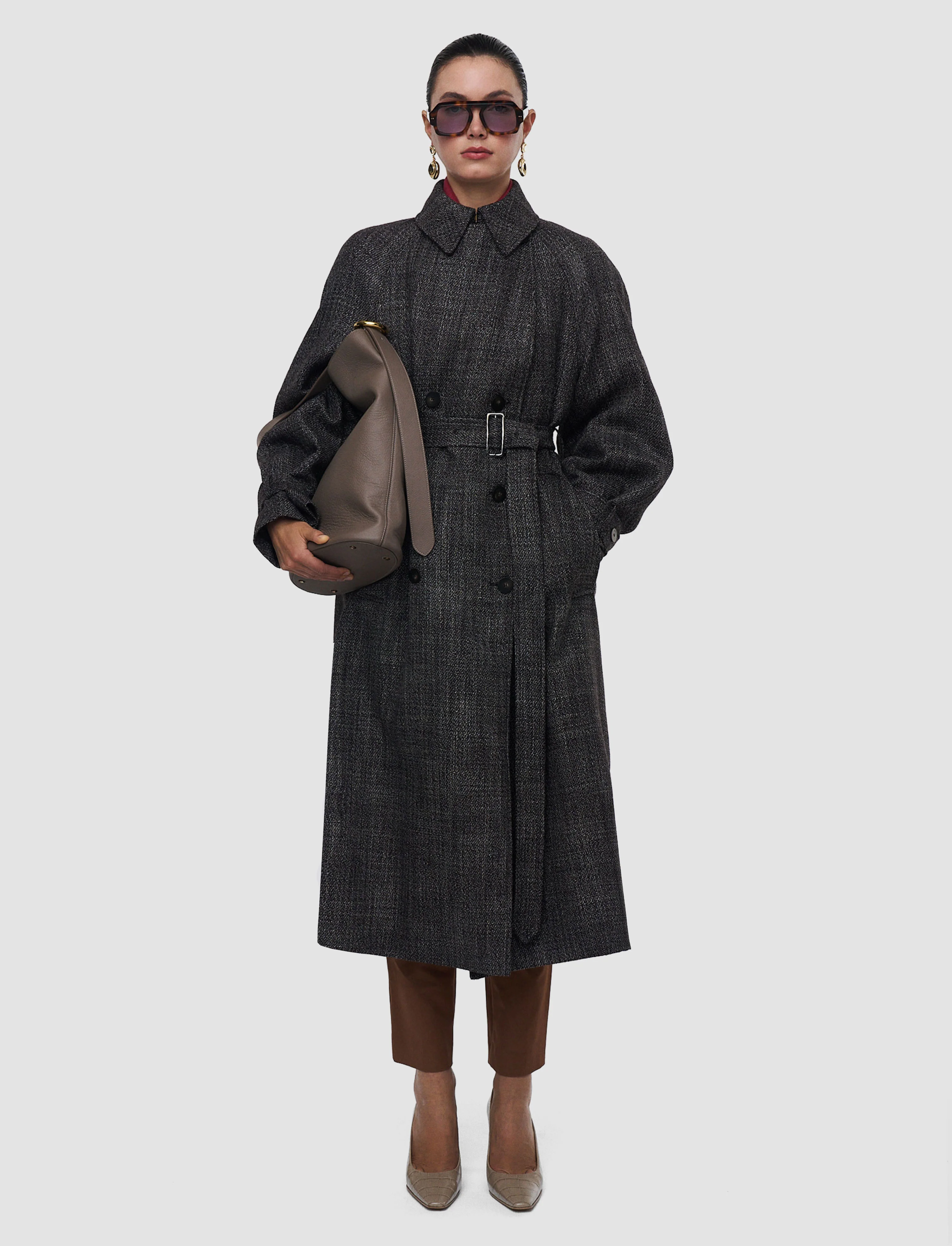 Laurin Textured Tailoring Wool Coat - Image 2