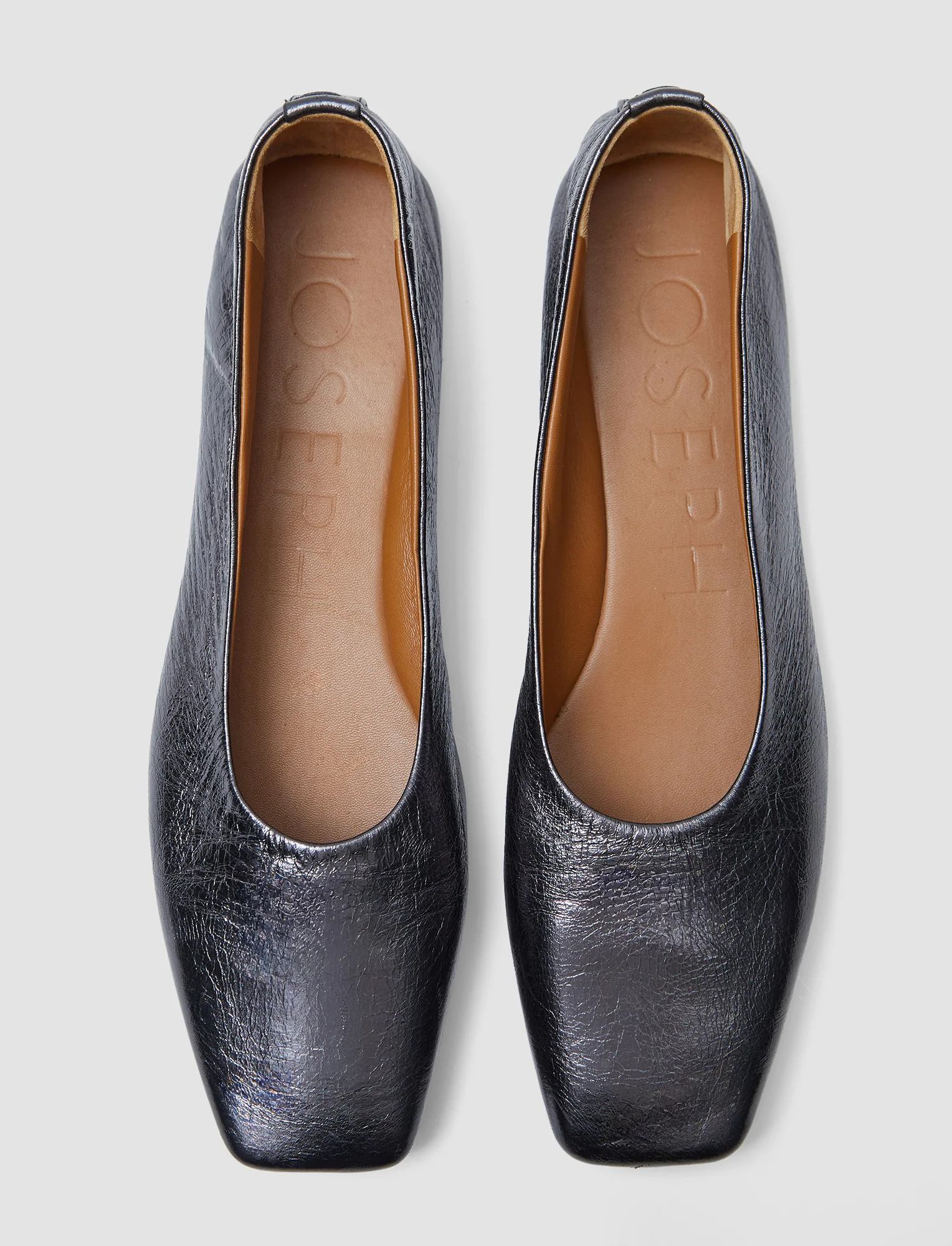 Metallic Leather Ballerinas - Image 2