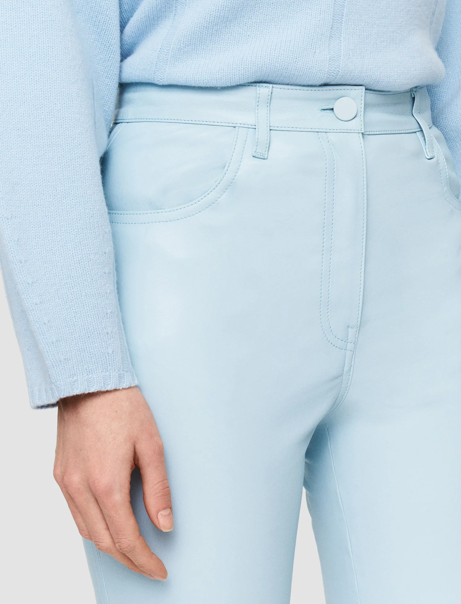 Duke Leather Stretch Trousers - Image 4