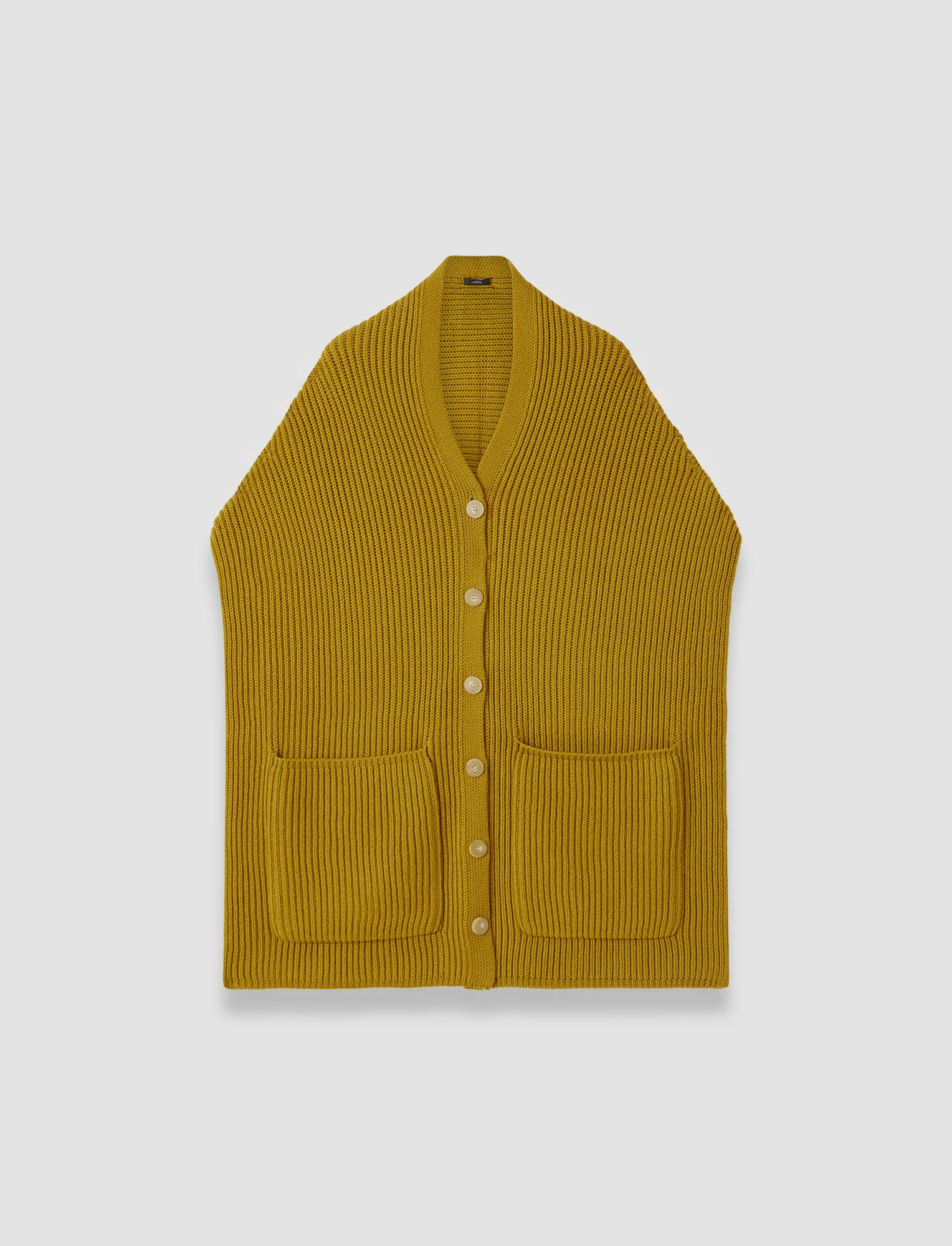 Light Cardigan Stitch Button Scarf