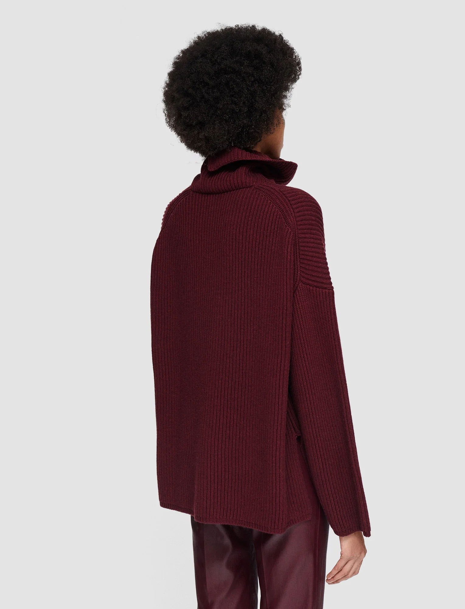 Light Cardigan Stitch High Neck Jumper - Image 4