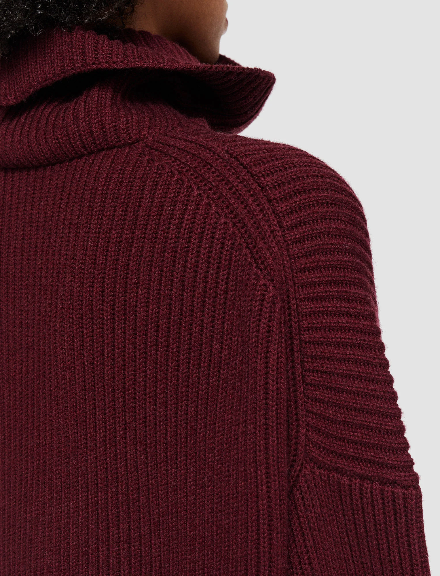 Light Cardigan Stitch High Neck Jumper - Image 5