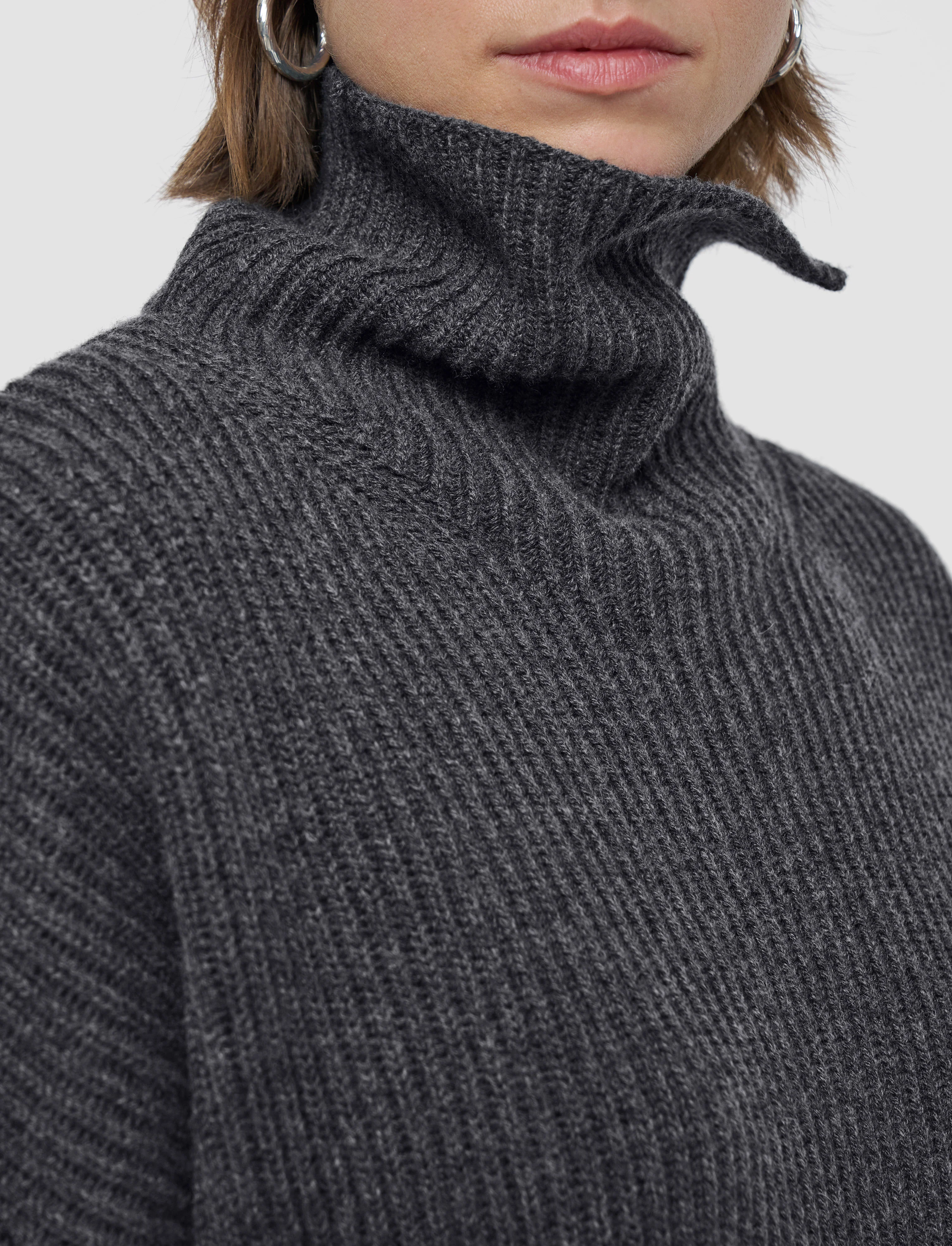 Light Cardigan Stitch High Neck Jumper - Image 5