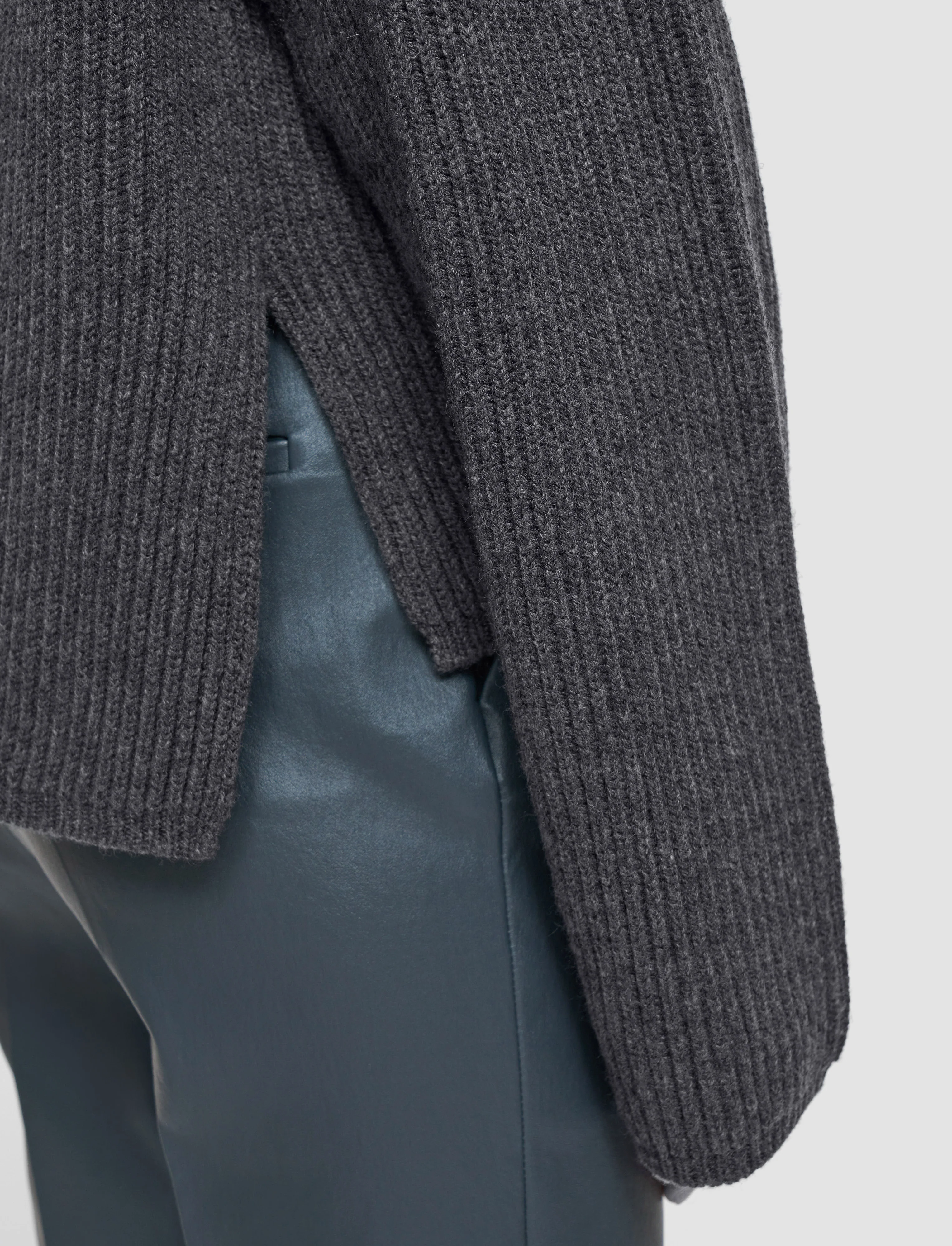 Light Cardigan Stitch High Neck Jumper - Image 6