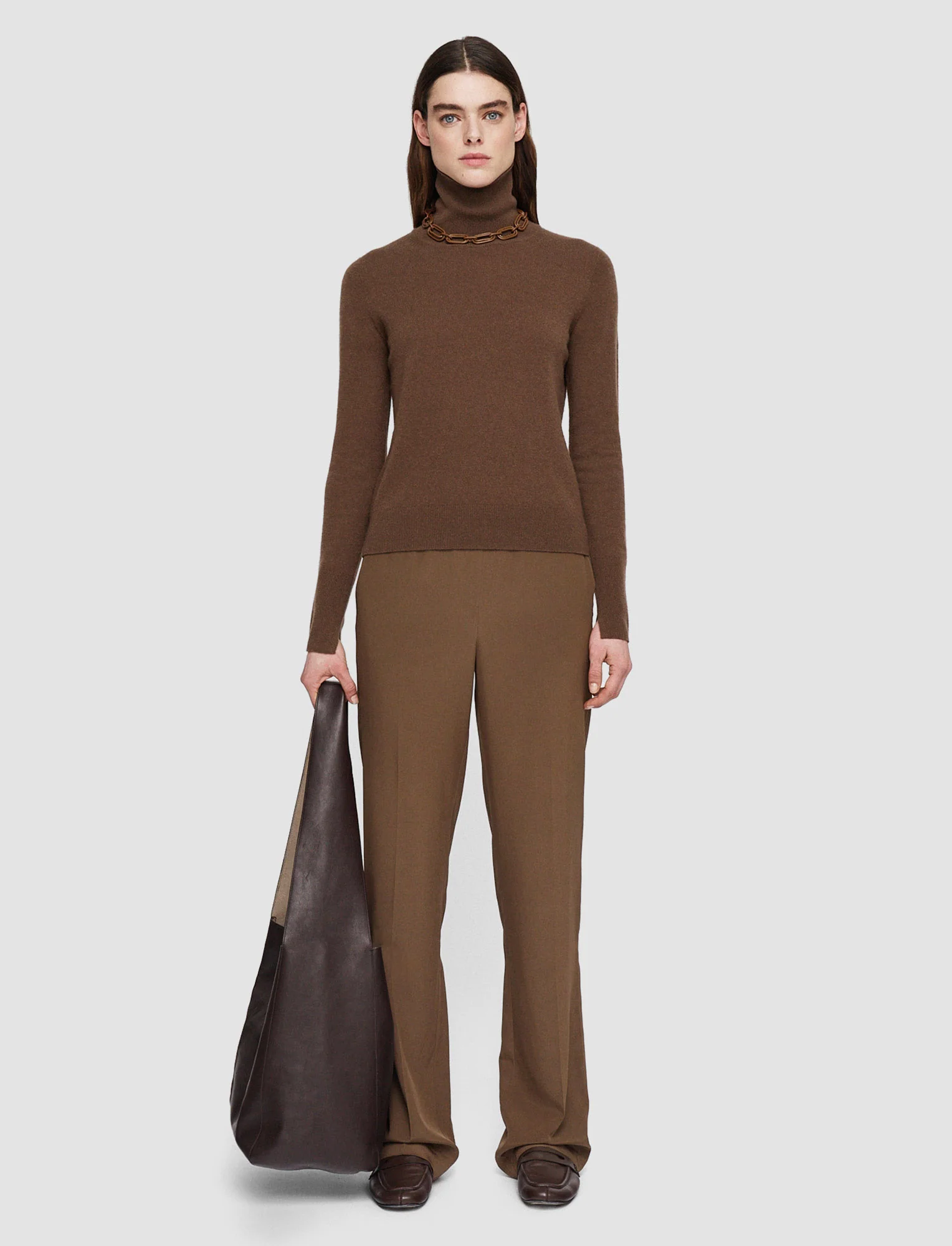 Light Pure Cashmere High Neck Jumper - Image 2