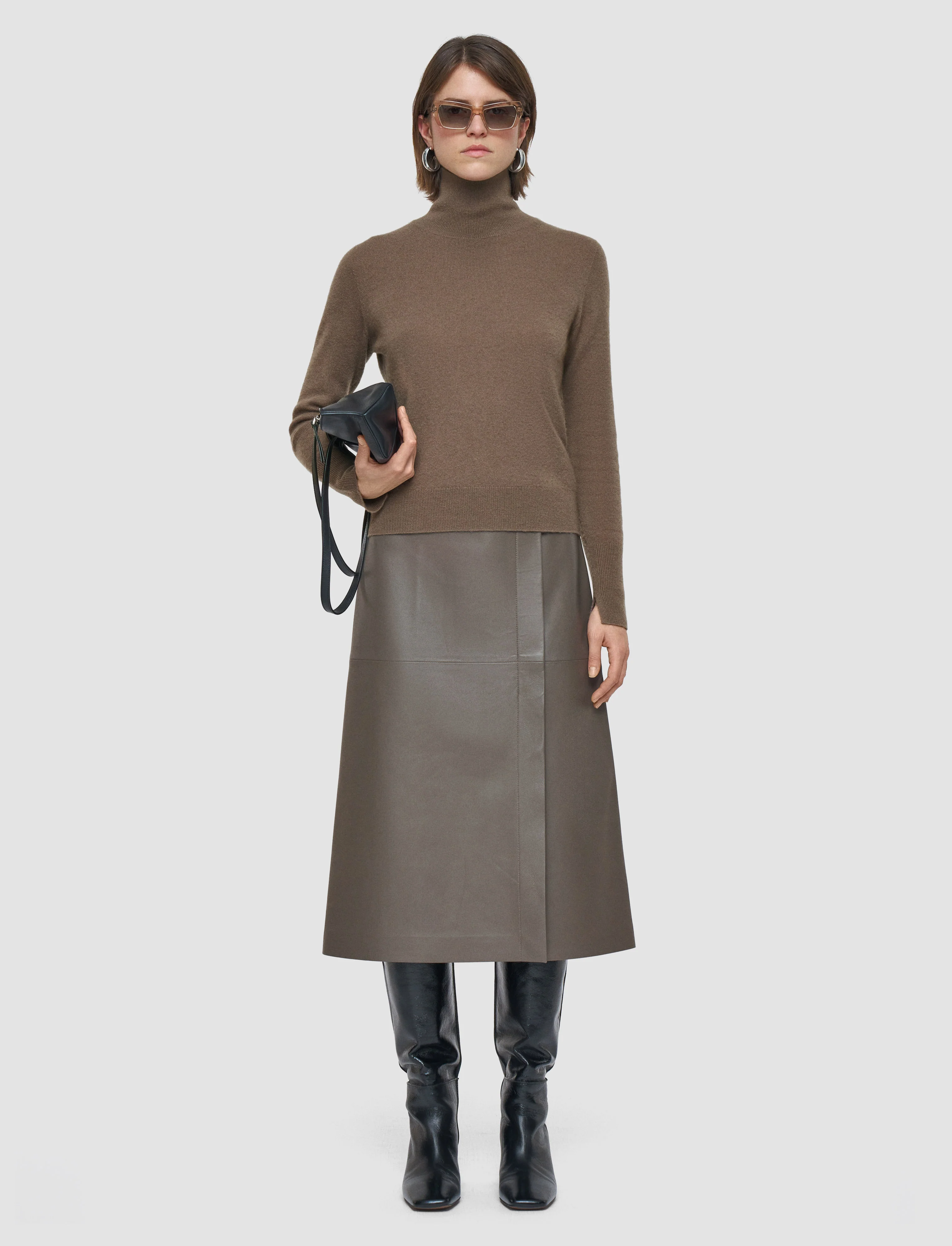 Light Pure Cashmere High Neck Jumper - Image 2